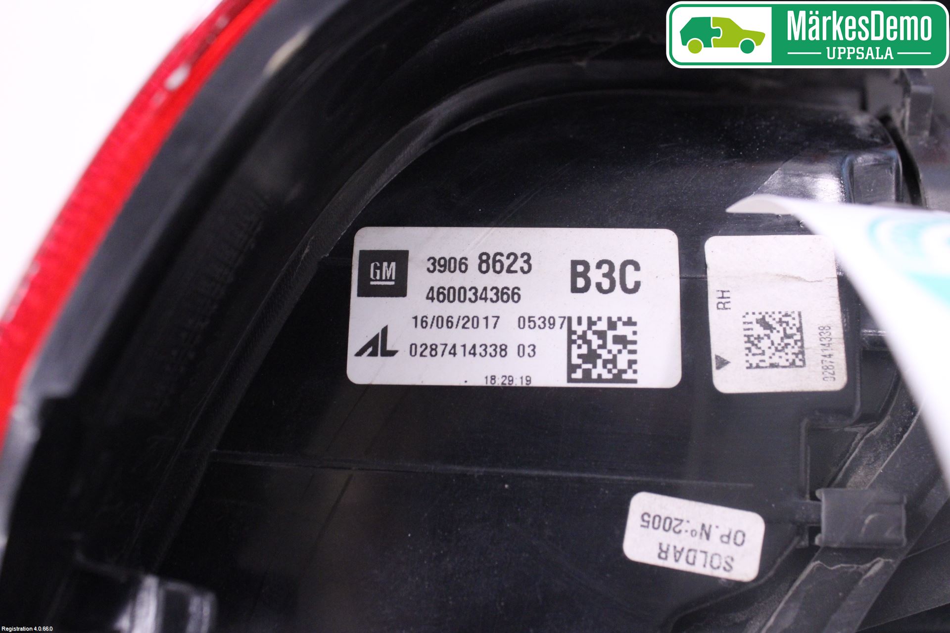 Opel CORSA E 15-19 Bakljus Höger