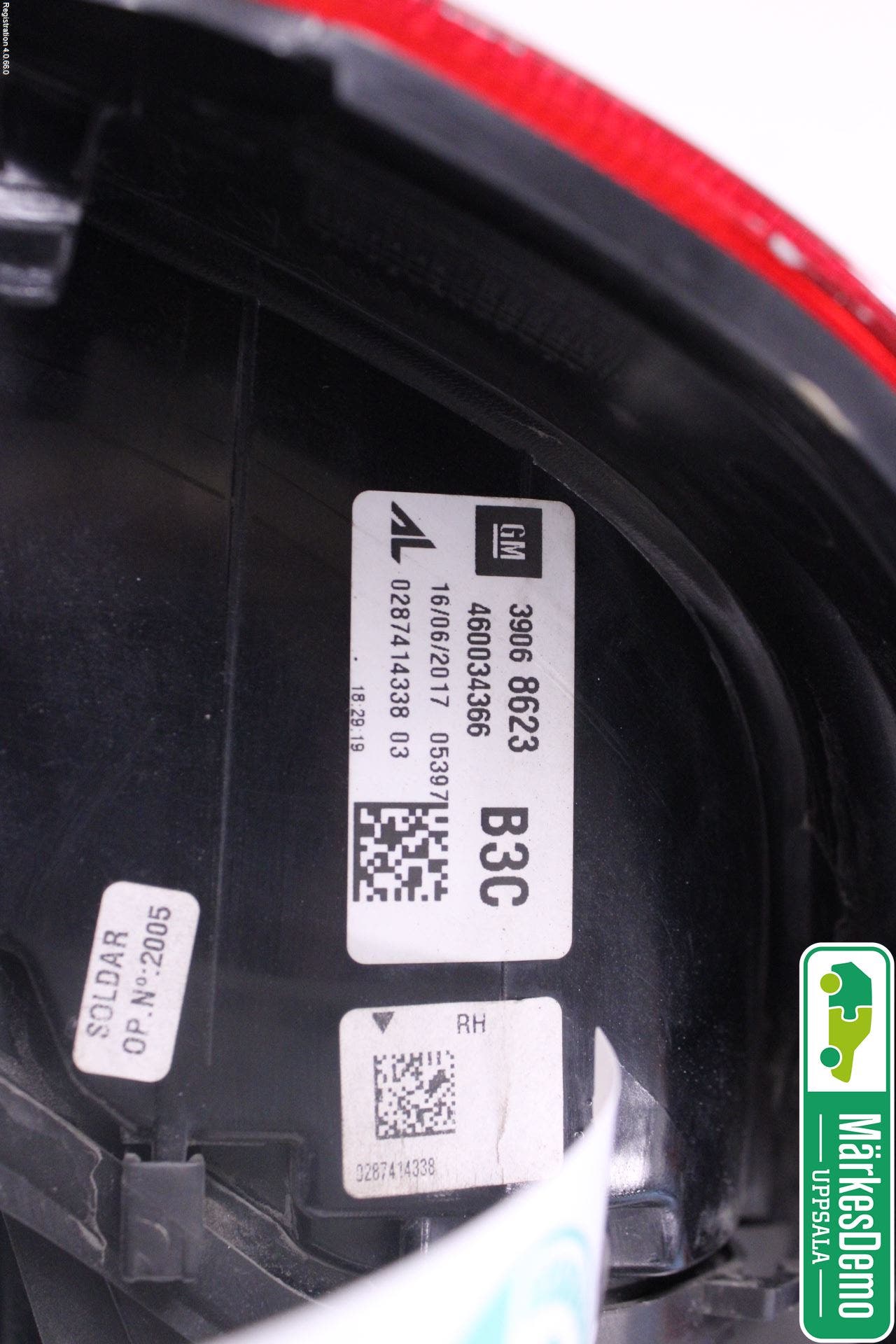 Opel CORSA E 15-19 Bakljus Höger