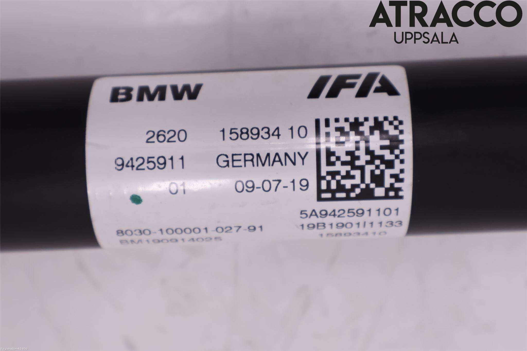 BMW 5 G30/G31/F90 17-23 Mellanaxel Främre