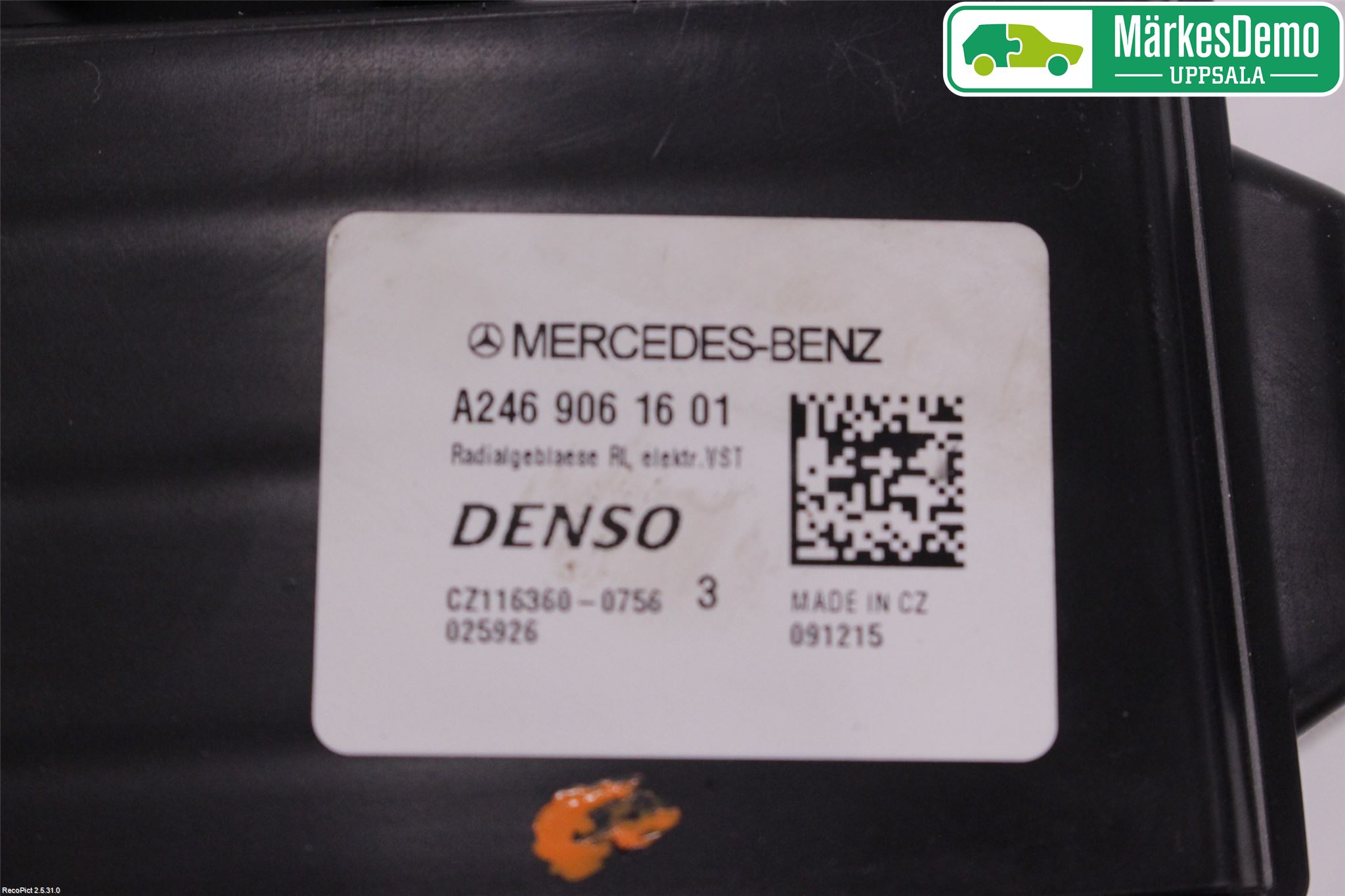 Mercedes-Benz MB CLA-KLASS (C117/X117) 13-19 Värmefläkt