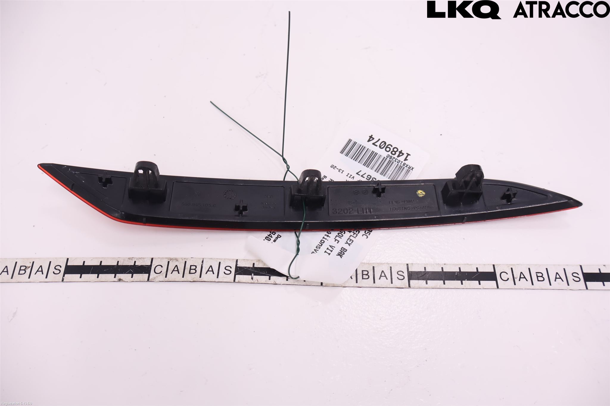 Volkswagen VW GOLF / E-GOLF VII 13-20 Dimljus/Reflex Bak
