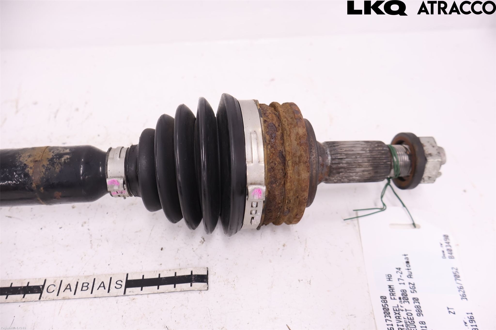Peugeot 3008 17-24 Drivaxel Fram Höger
