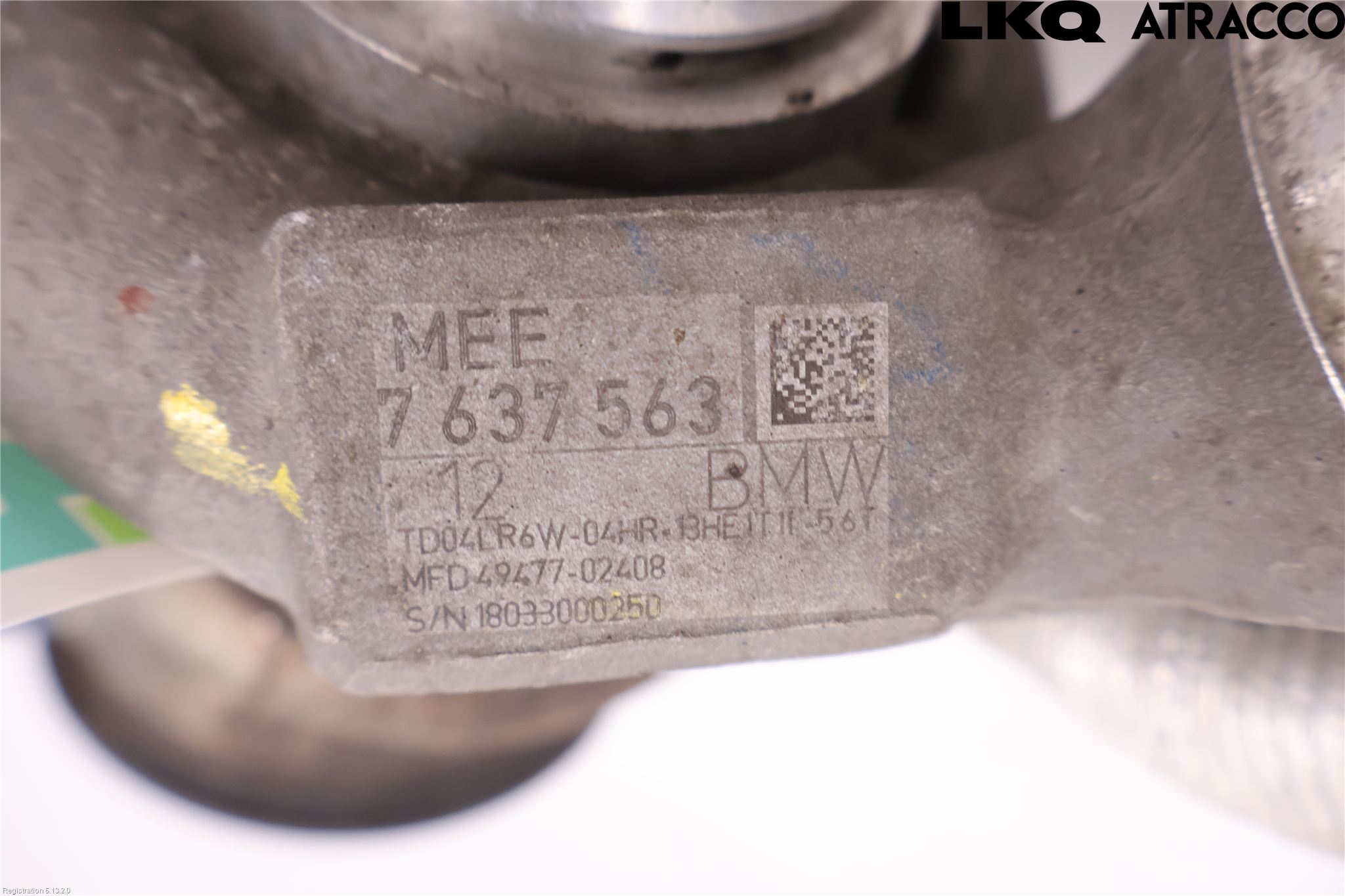 BMW 3 F30/F31/F80 12-19 Turboaggregat
