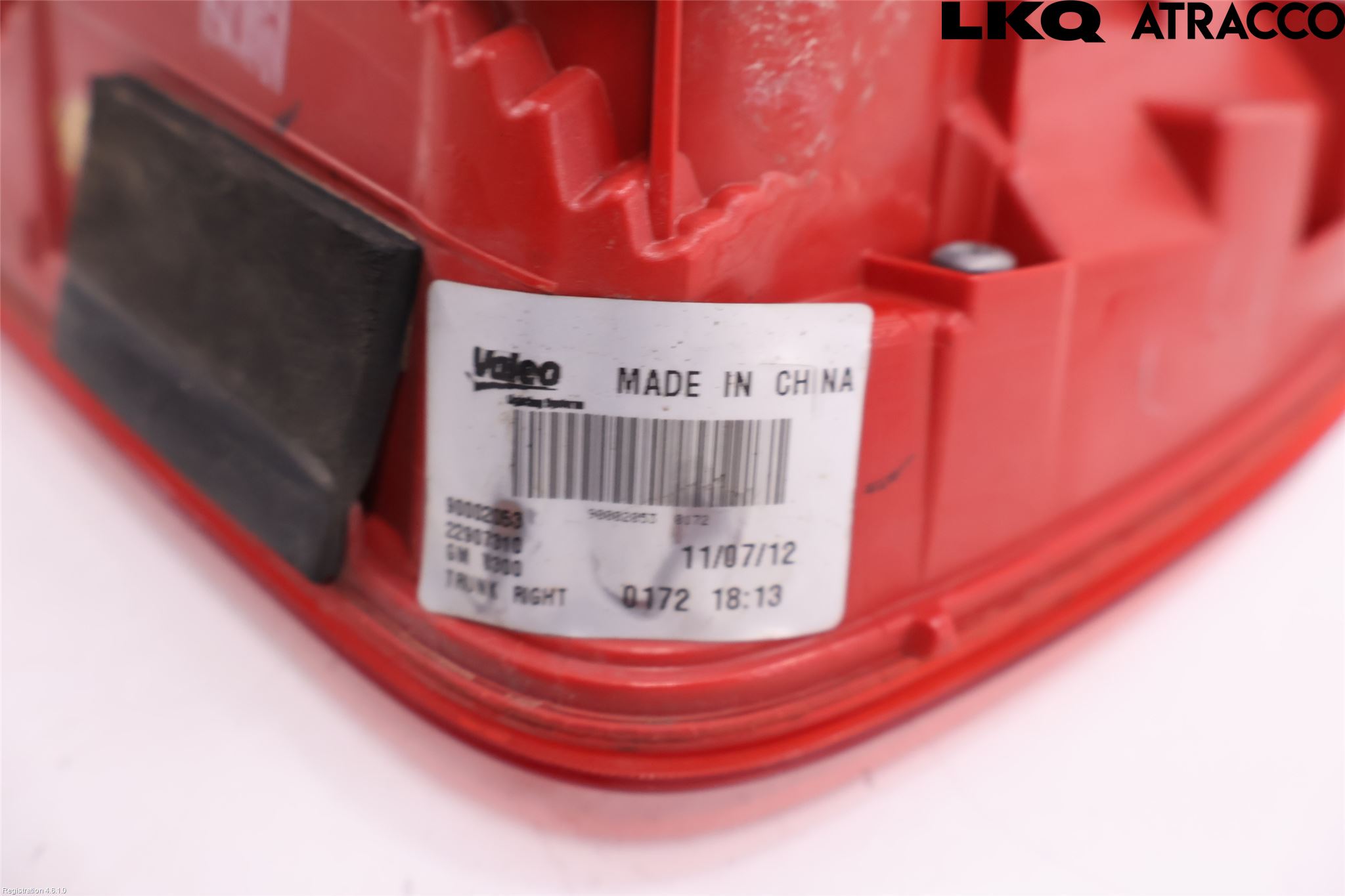 Chevrolet MALIBU Bakljus Lucka Hö