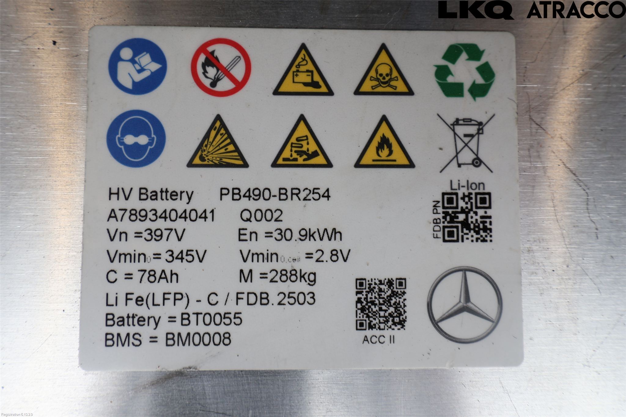 Mercedes-Benz MB GLC-KLASS (X254) 22- Batteri Högspänning