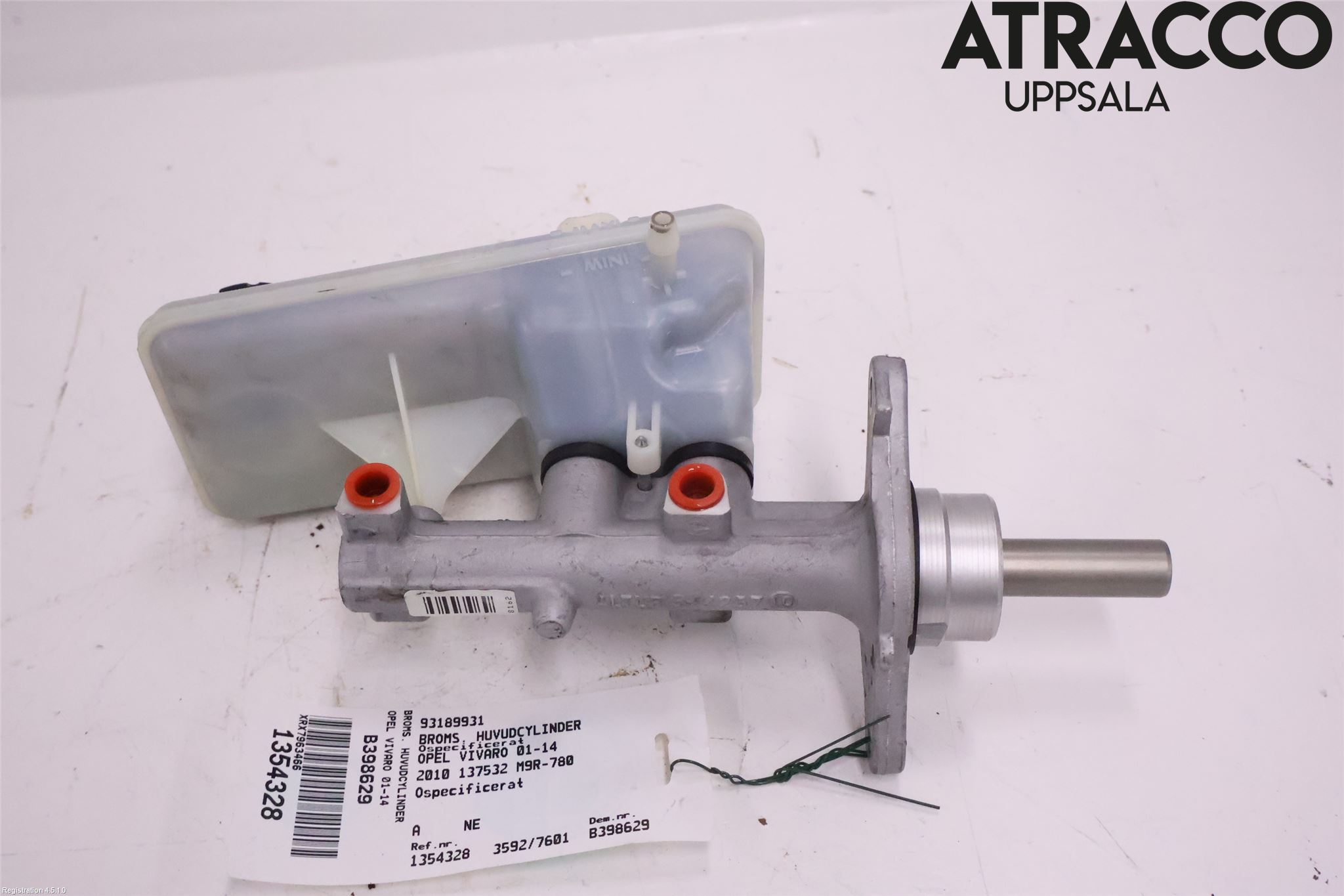 Opel VIVARO 01-14 Broms Huvudcylinder