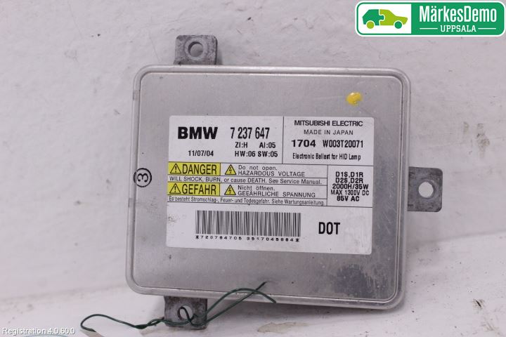 BMW 5 F10/F11/F18 09-17 Styrenhet Strålkastare