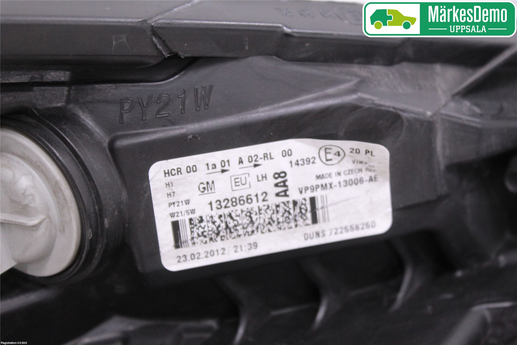 Opel MERIVA B 10-17 Strålkastare Vänster