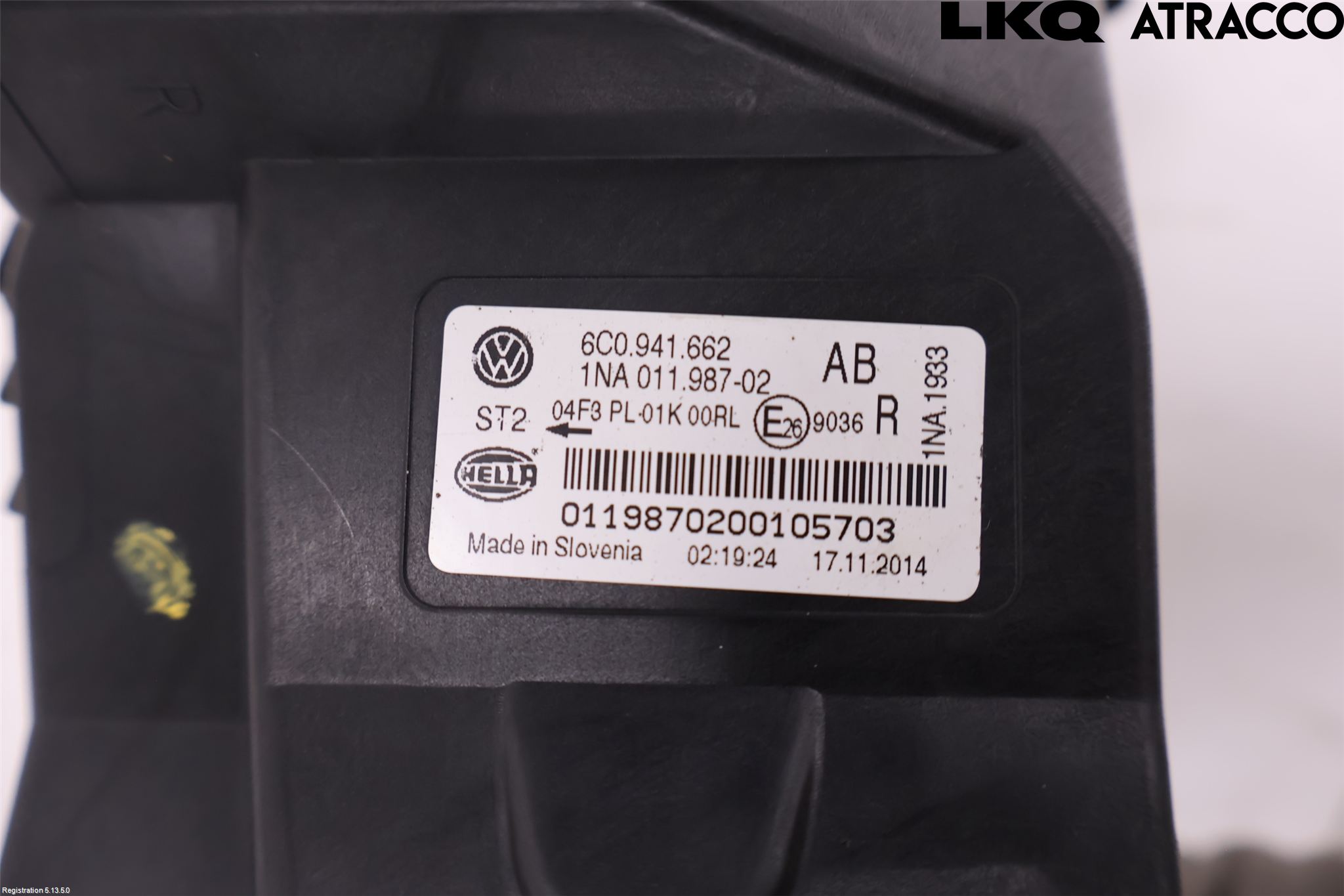 Volkswagen VW POLO 10-17 Dimljus-Varselljus Fram