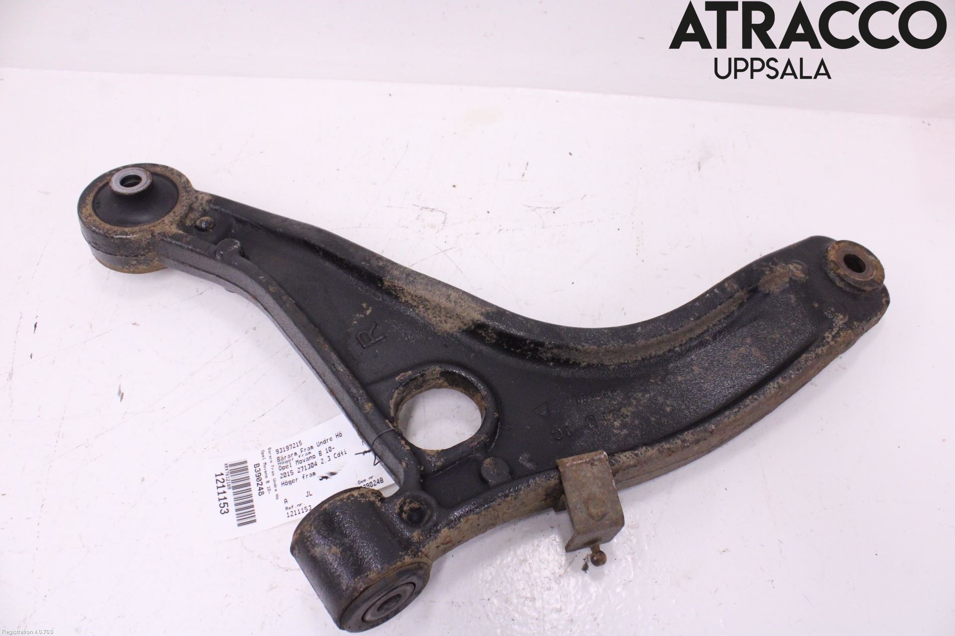 Opel MOVANO B 10-22 Bärarm Fram Undre Hö