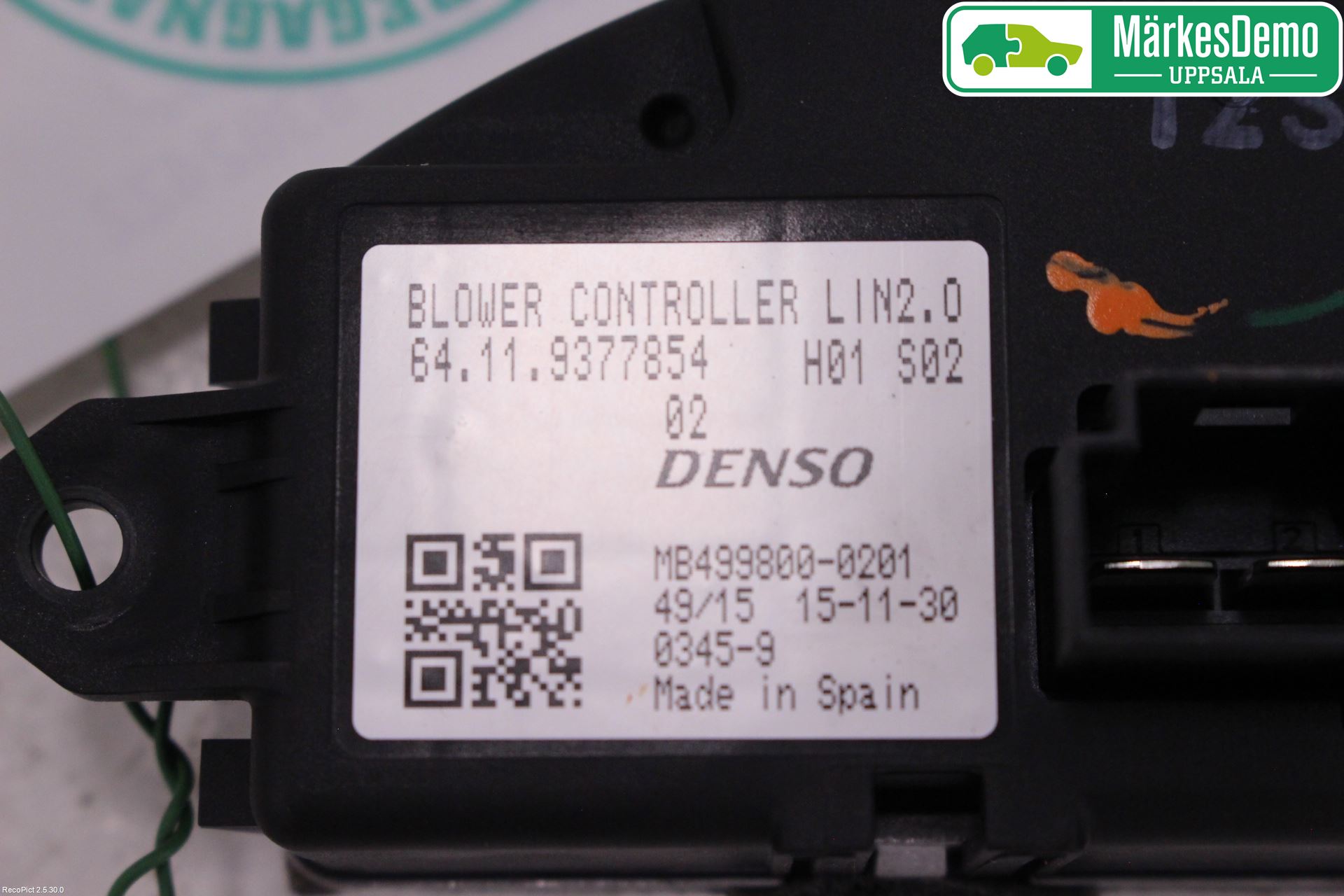 BMW i3 I01 13-22 Värmefläktsmotstånd