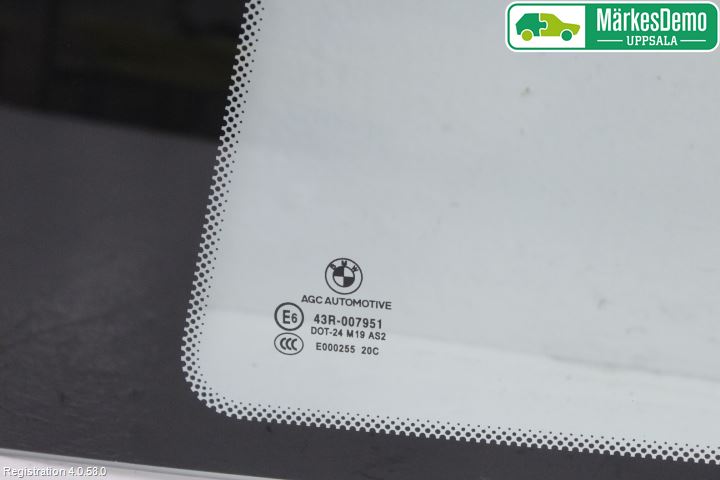 BMW i3 I01 13-22 Dörruta Bak Vänster