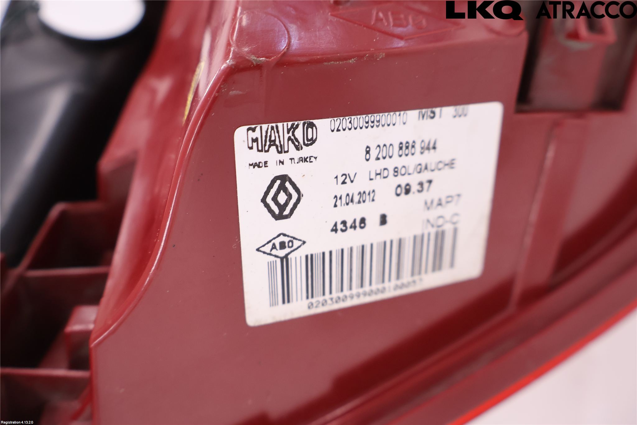 Renault CLIO III  09-12 Bakljus Vänster