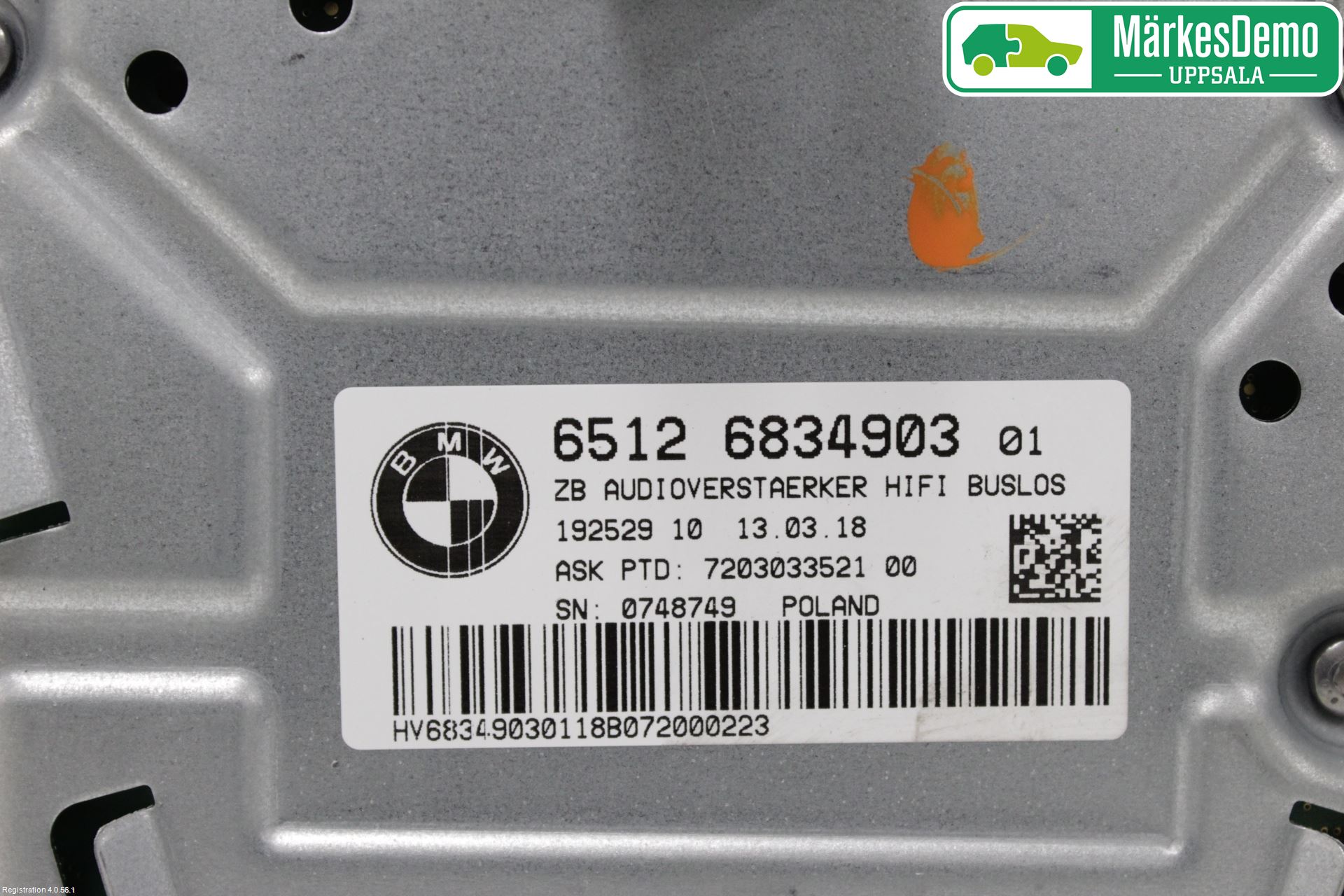 BMW 5 G30/G31/F90 17-23 Radio-Stereo Förstärkare