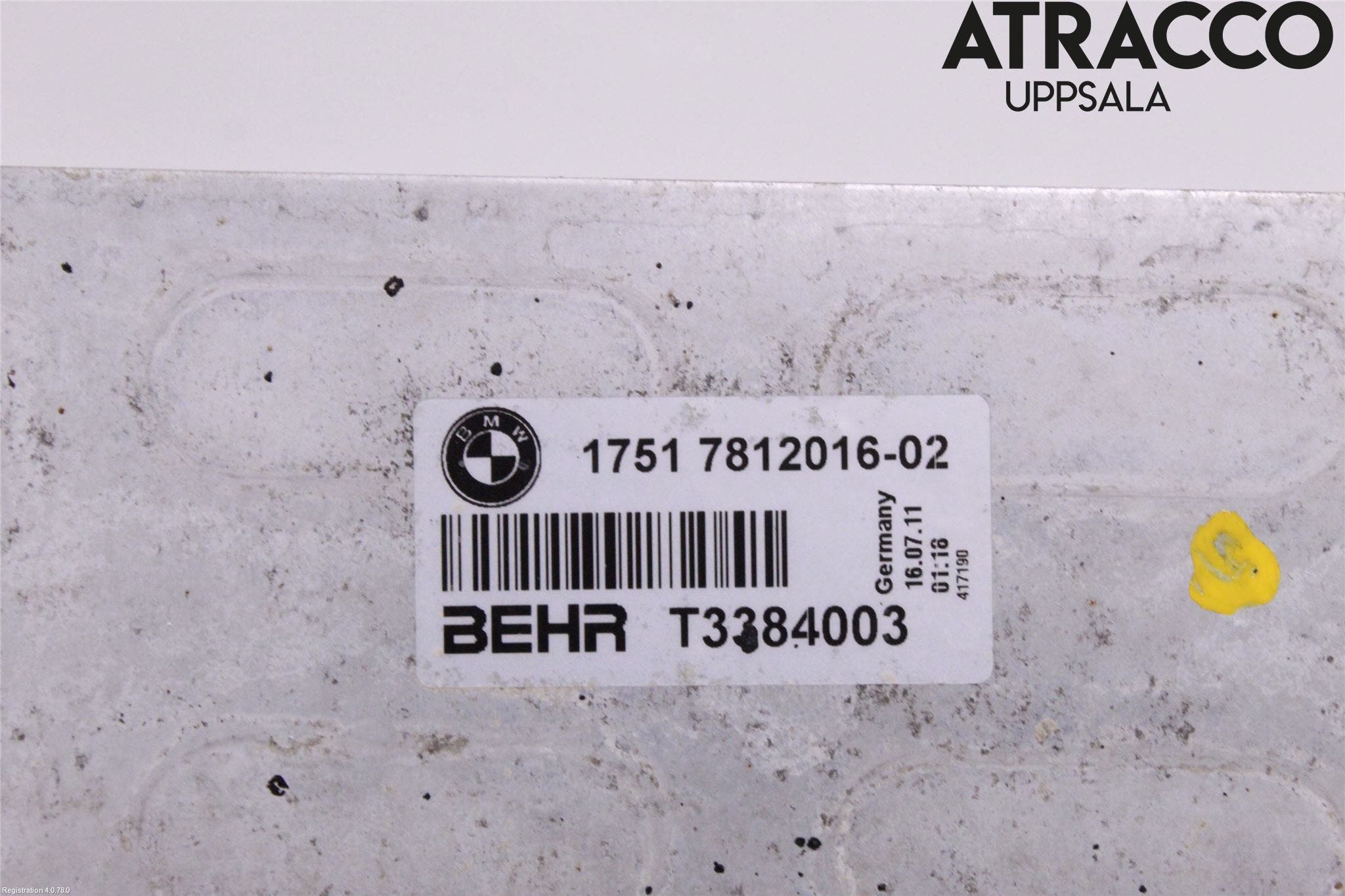 BMW 5 F10/F11/F18 09-17 Laddluft-Intercooler Kyl