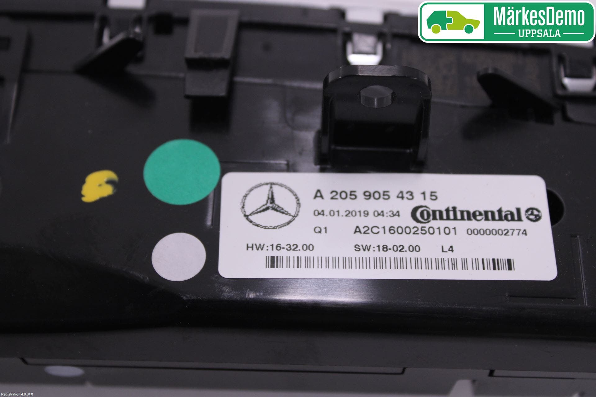 MB GLC-KLASS (X253/C253) 15-22 Ac Styrenhet Ac Manöveren