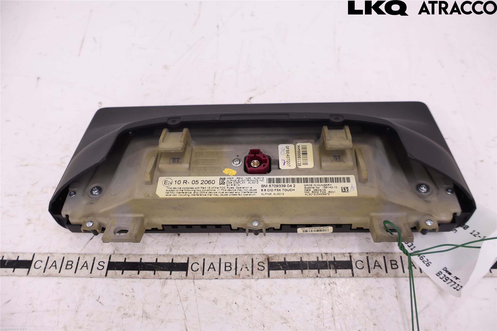 BMW 3 F30/F31/F80 12-19 Bildskärm