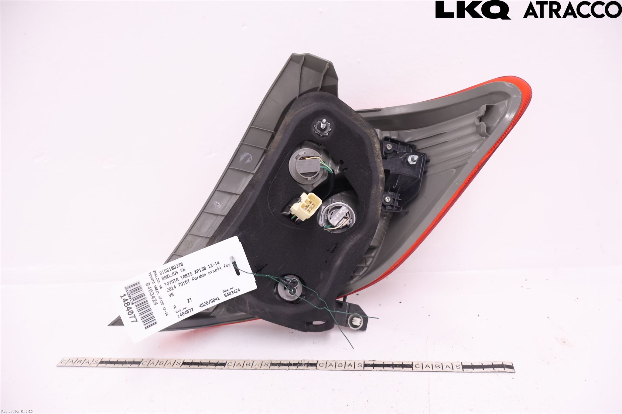 Toyota YARIS XP130 12-14 Bakljus Vänster