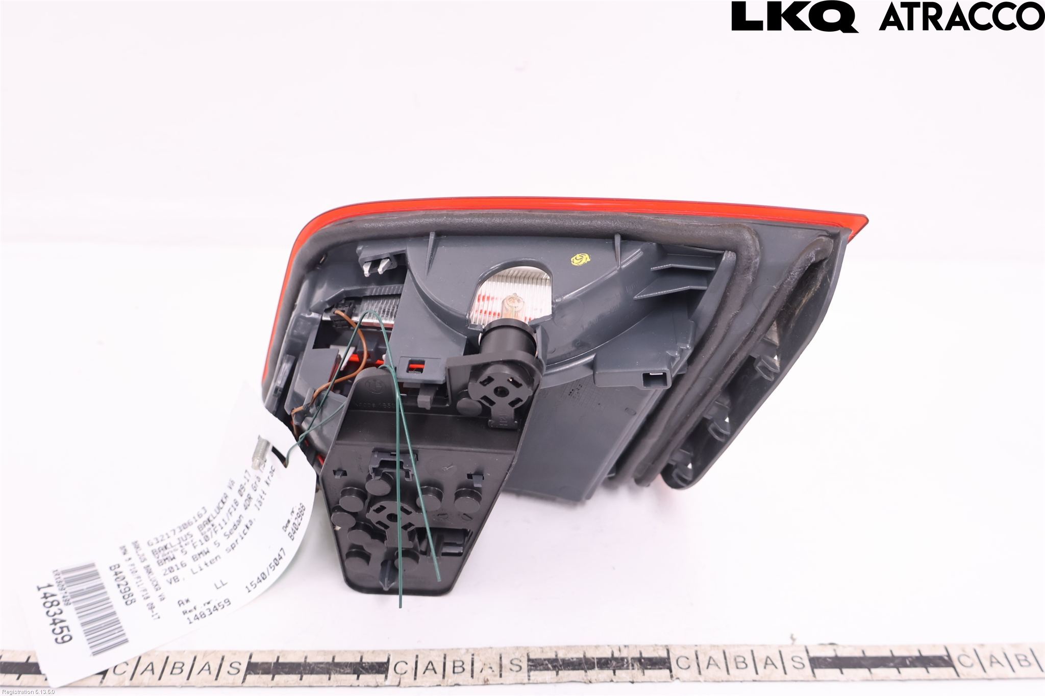 BMW 5 F10/F11/F18 09-17 Bakljus Lucka Vä