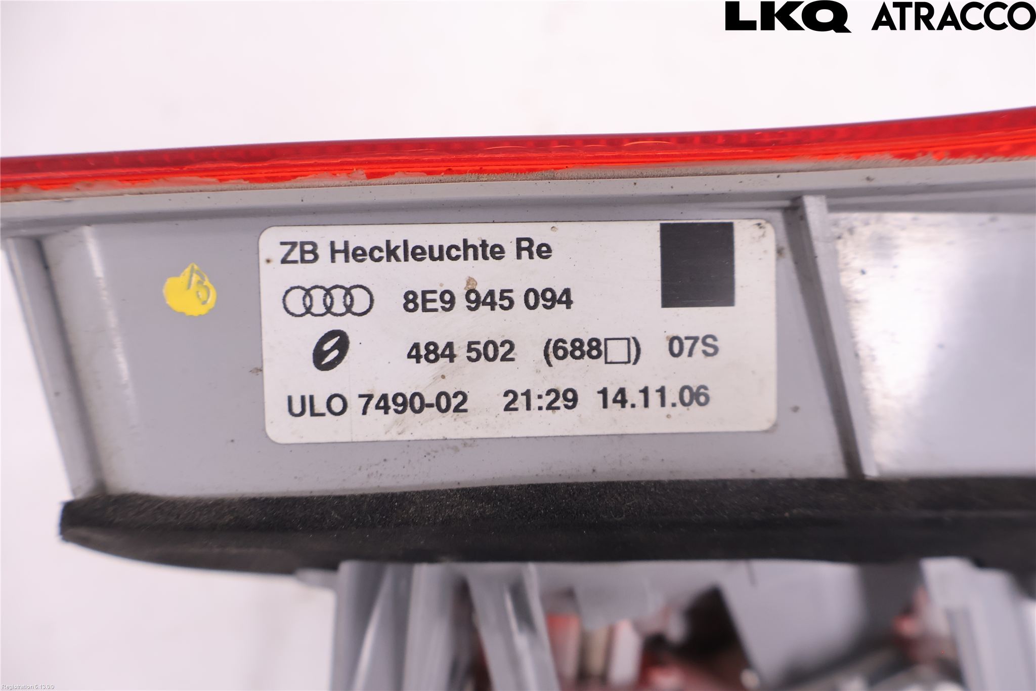 Audi A4/S4 05-07 Bakljus Lucka Hö