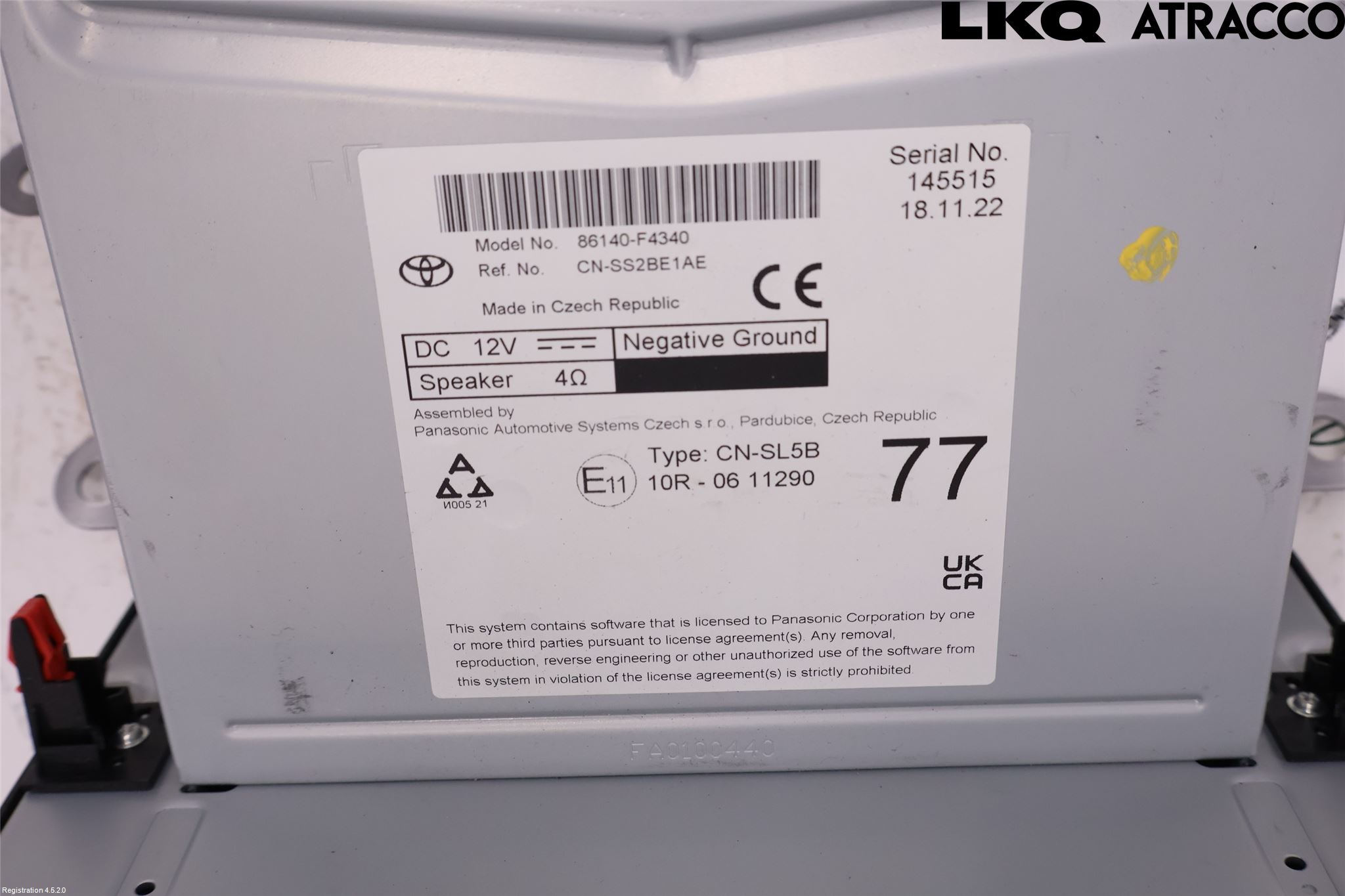 Toyota C-HR 16-23 Cd Radio - Multimediapanel