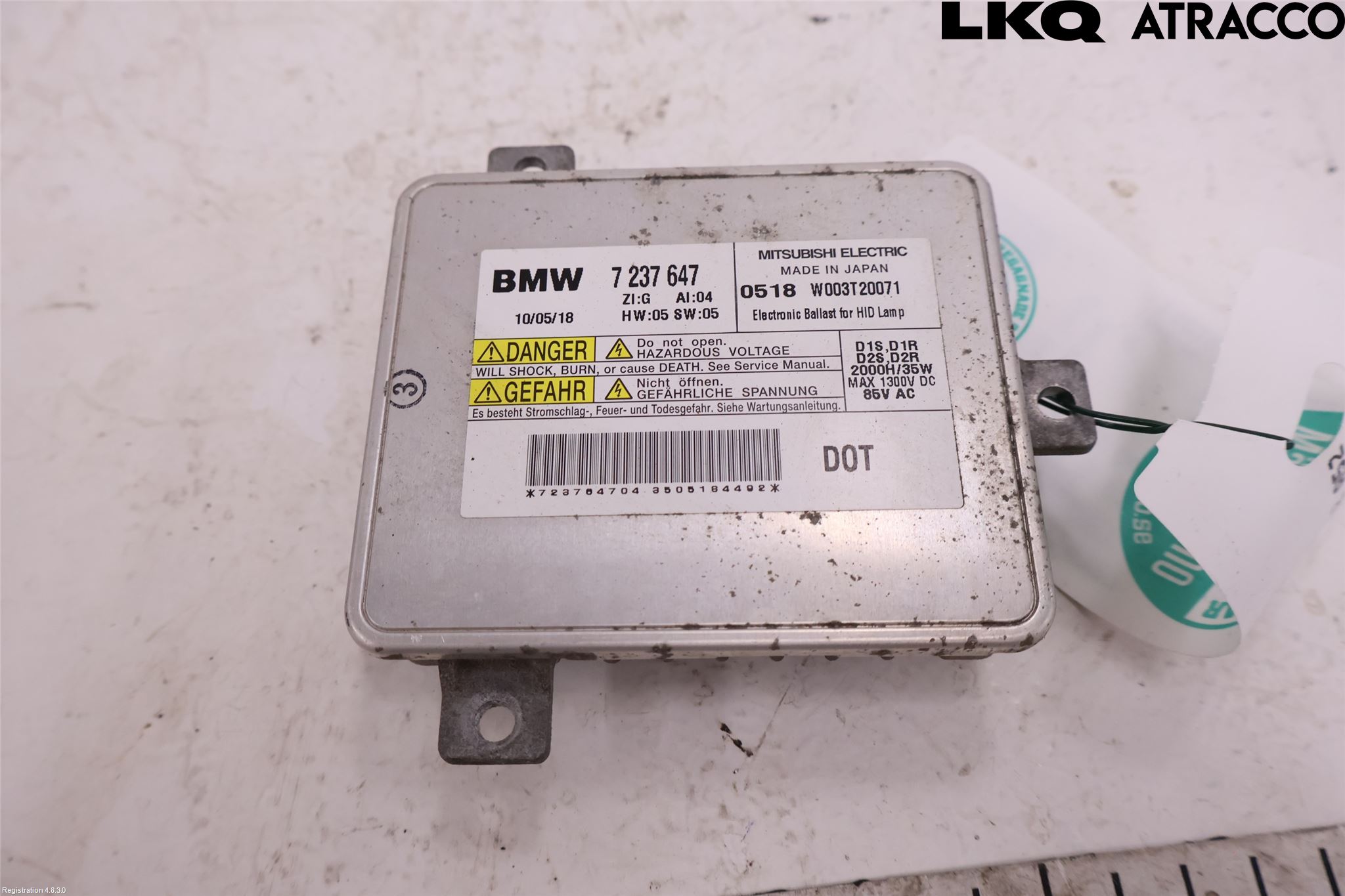BMW 5 F10/F11/F18 09-17 Styrenhet Strålkastare