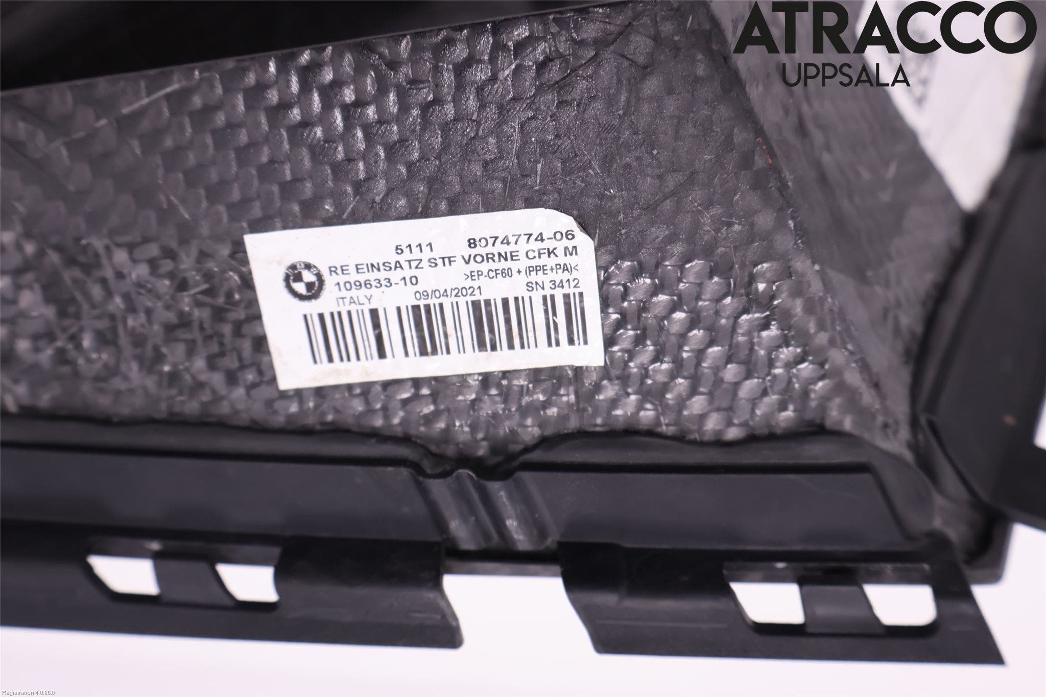 BMW 3 G20/G21/G80/G81 19- Deflektor Plåt-Plast Kylning