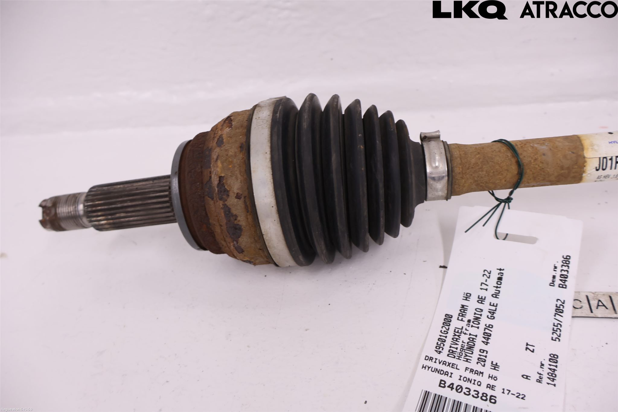 Hyundai IONIQ AE 17-22 Drivaxel Fram Höger