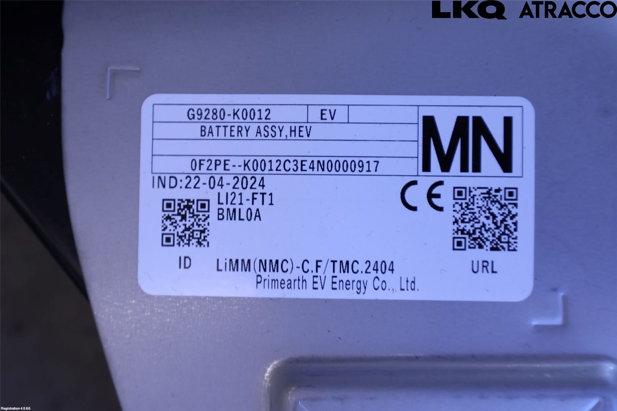 Toyota YARIS XP21 20- Batteri Högspänning