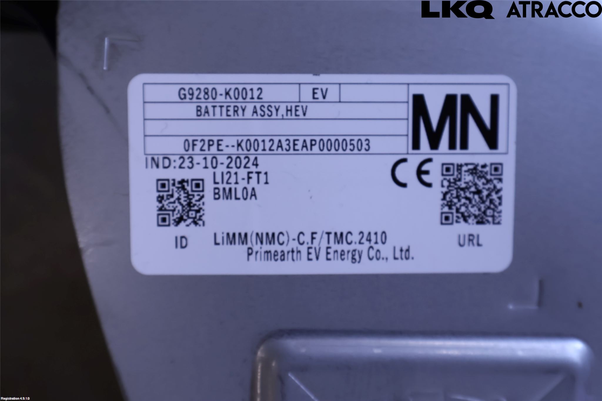 Toyota YARIS XP21 20- Batteri Högspänning