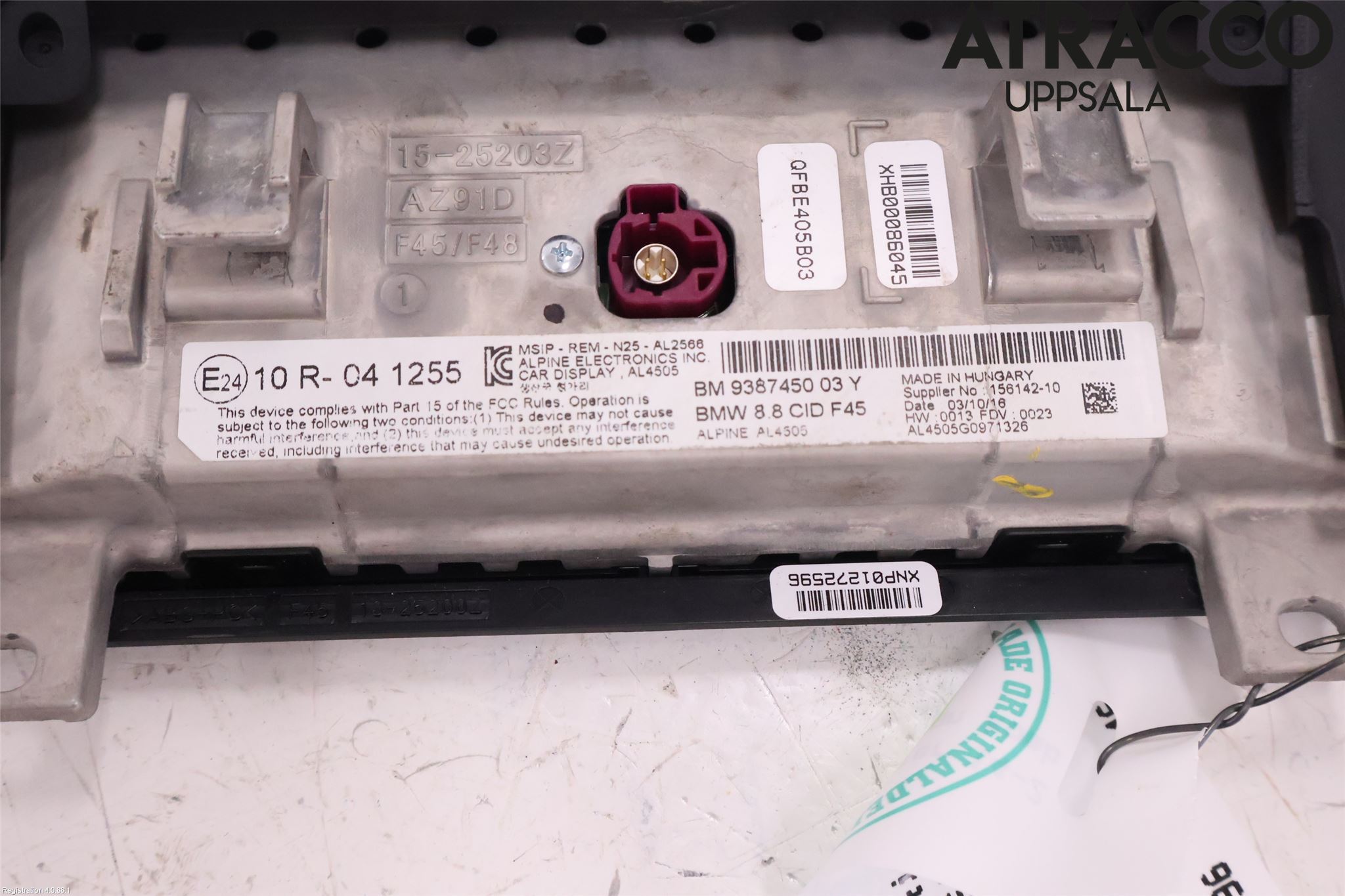 BMW 2 F45 Active Tourer 14-21 Bildskärm