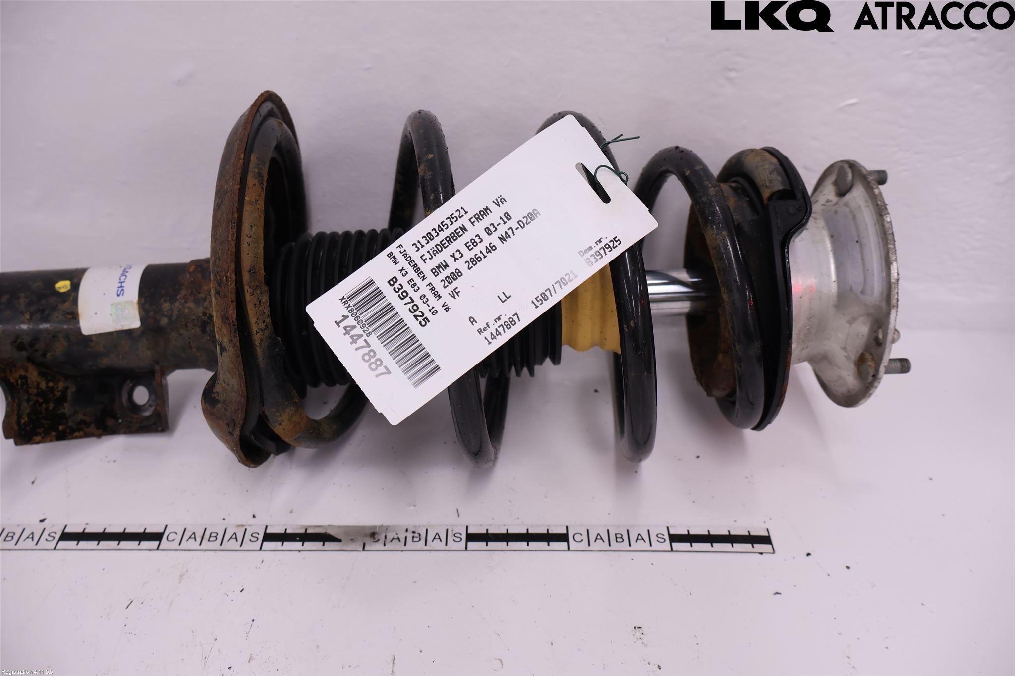 BMW X3 E83     03-10 Fjäderben Fram Vänster