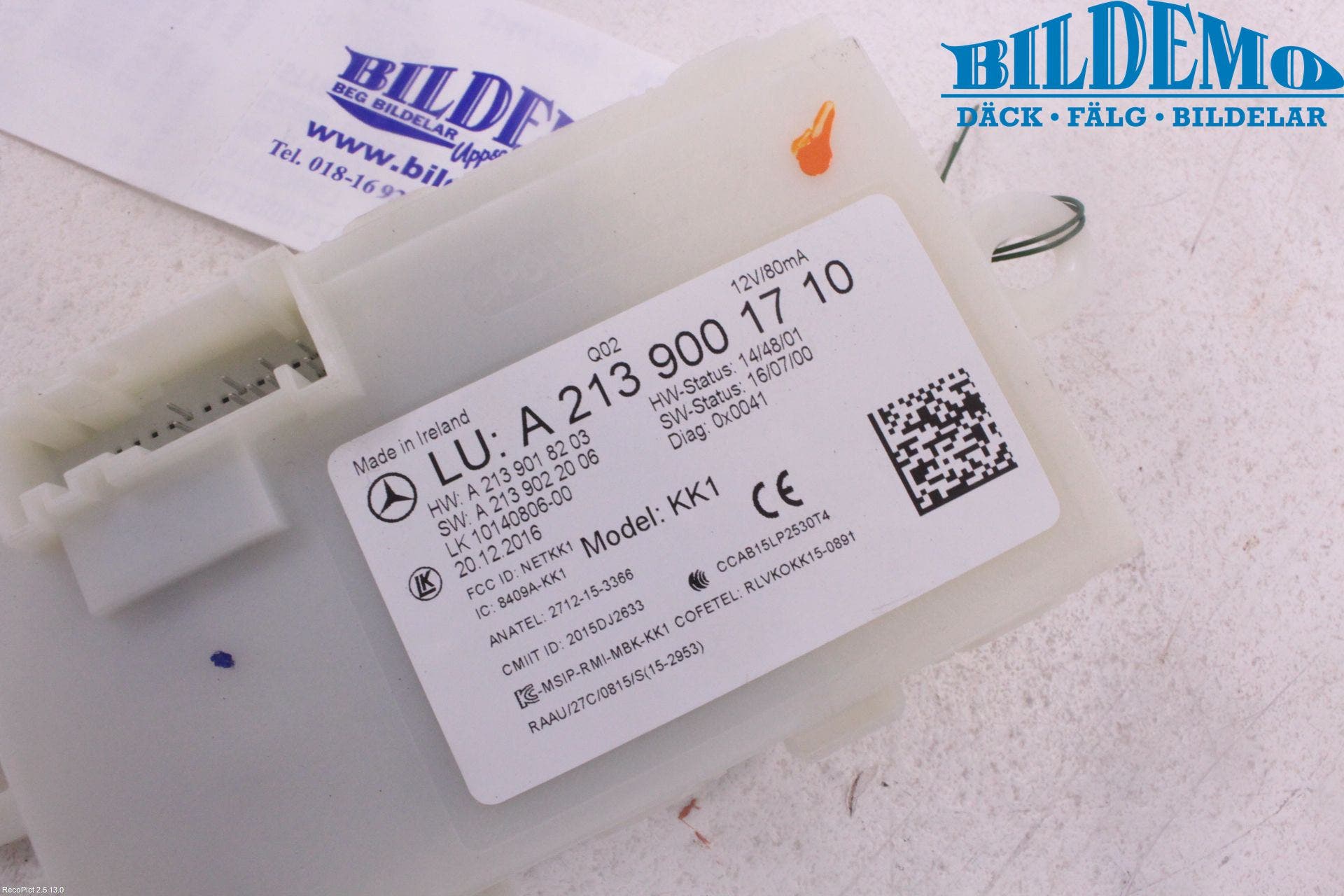 Mercedes-Benz MB E-KLASS (W213) 16-23 Styrenhet Nyckellöst System