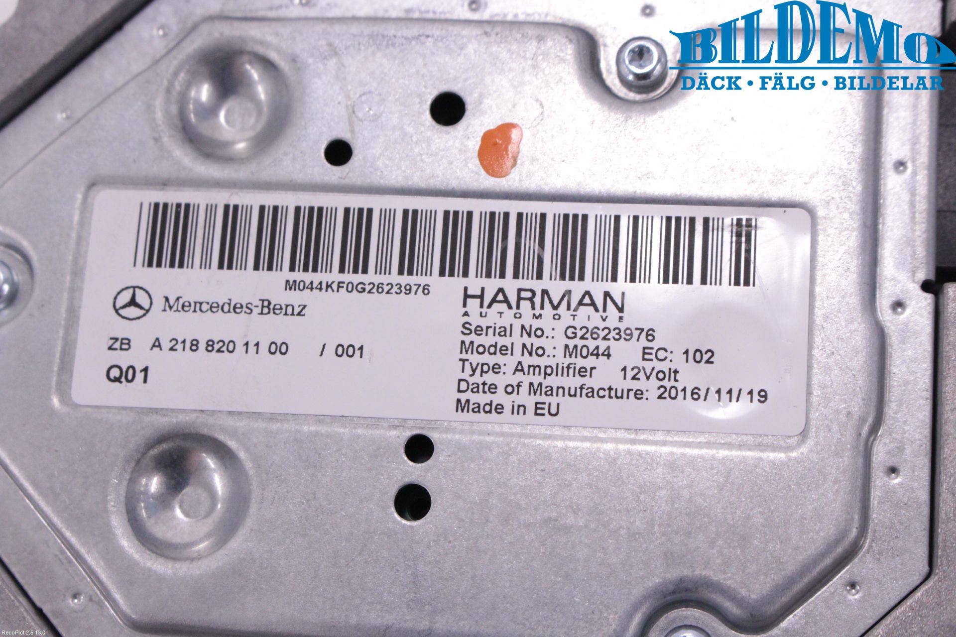 Mercedes-Benz MB CLS (C218/X218) 11-17 Radio-Stereo Förstärkare