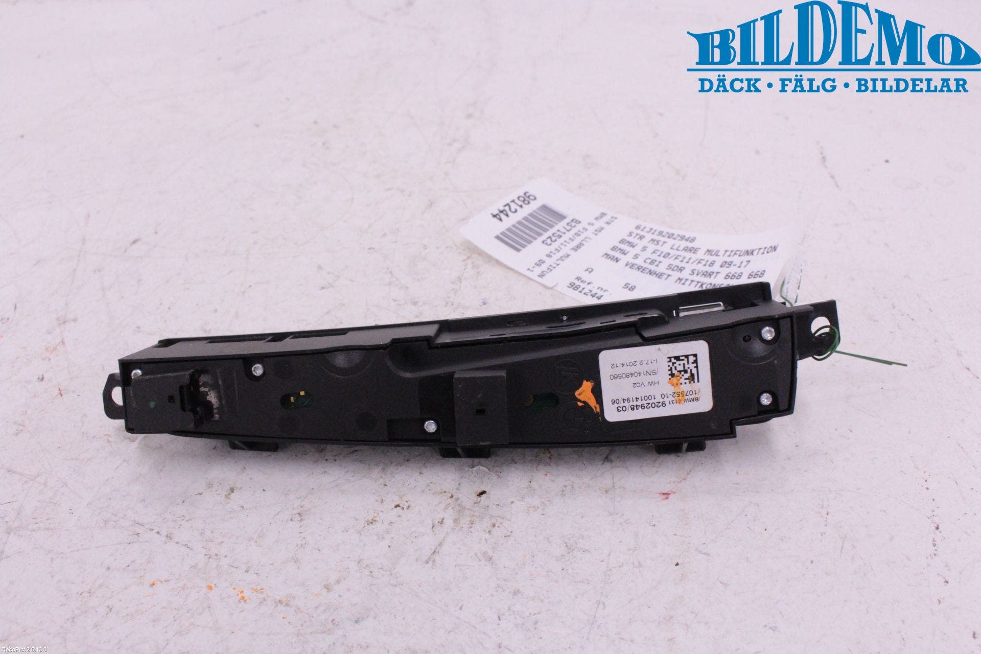 BMW 5 F10/F11/F18 09-17 Strömställare Multifunktion