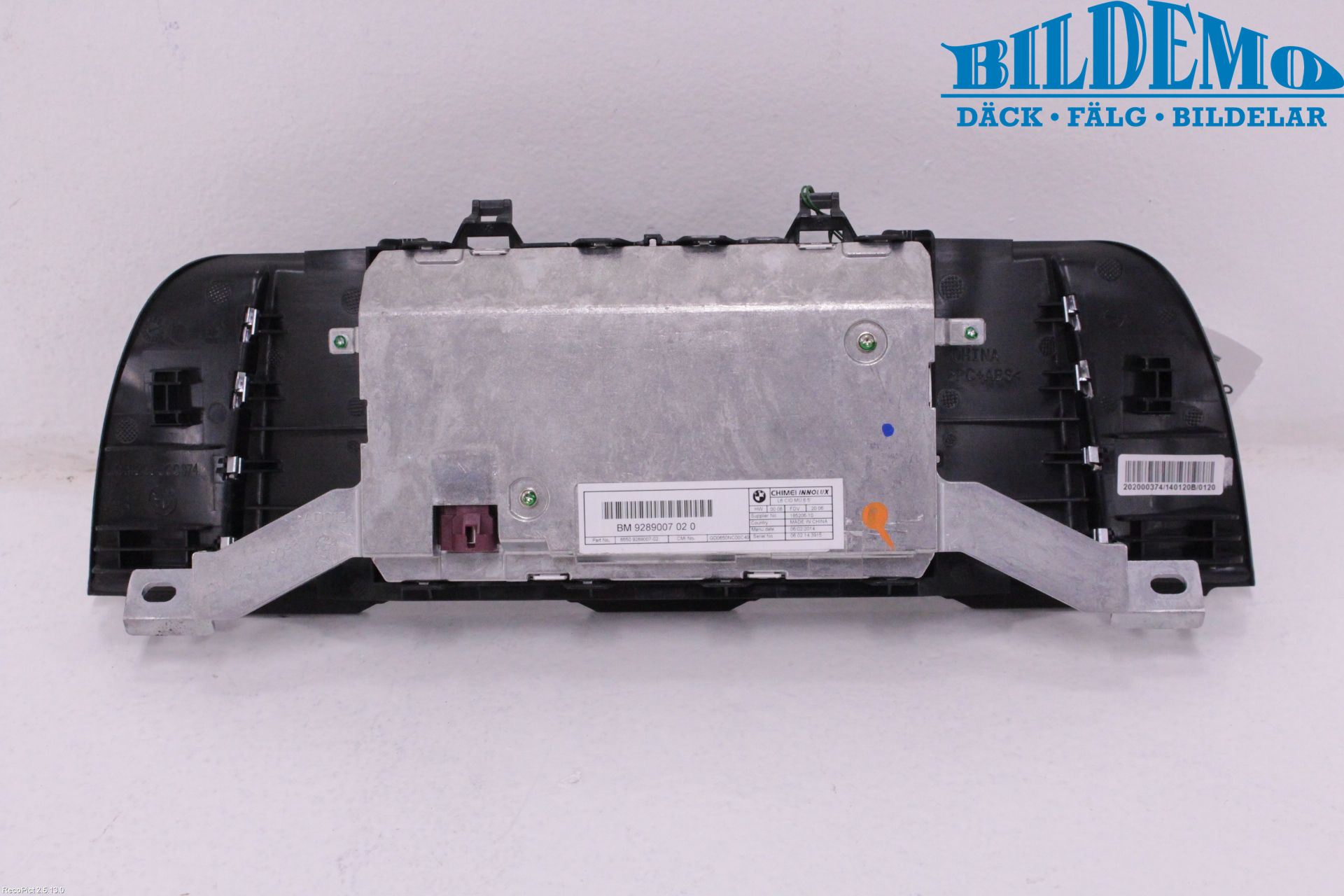 BMW 5 F10/F11/F18 09-17 Bildskärm