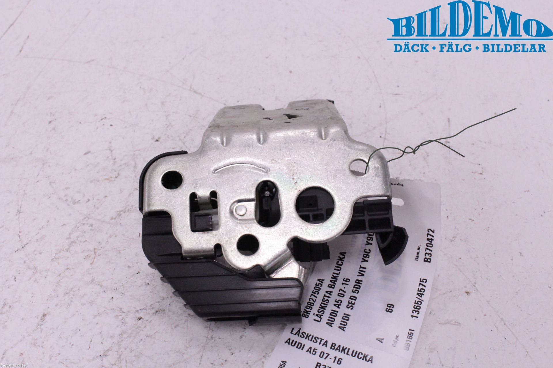 Audi A5 07-16 Låskista Baklucka