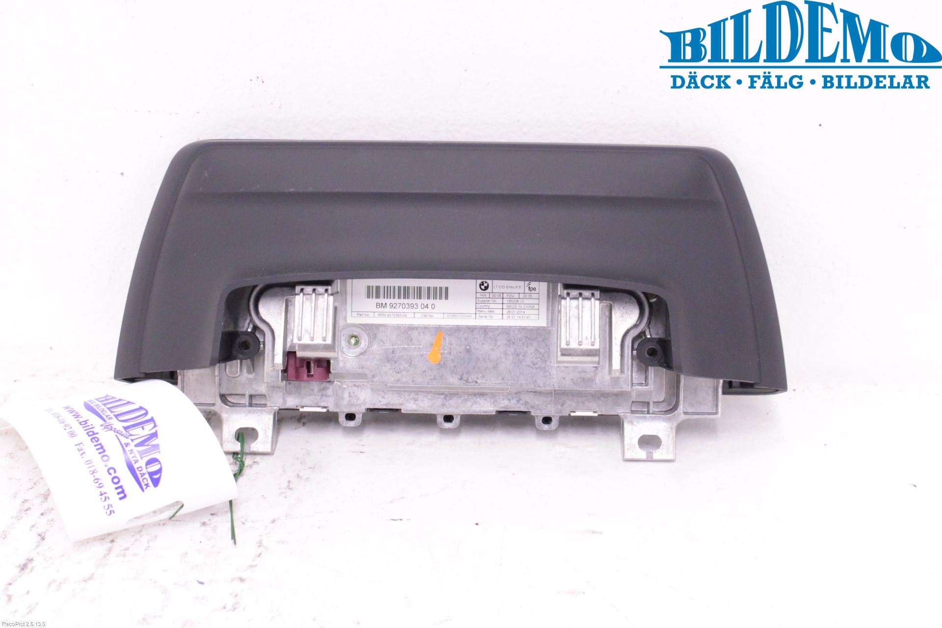 BMW 3 GT F34 13-19 Bildskärm