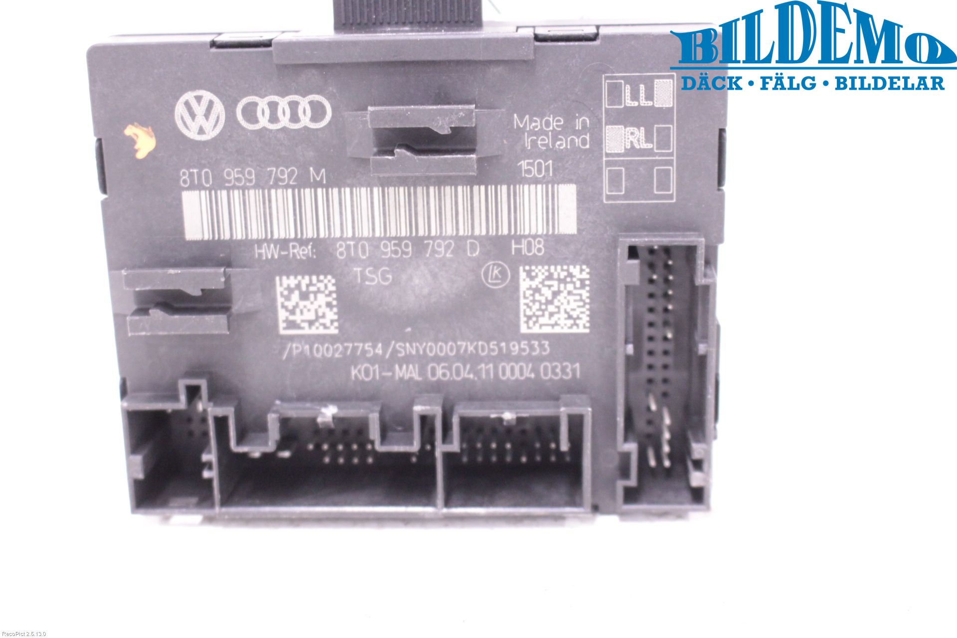 Audi A5 07-16 Styrenhet Dörr