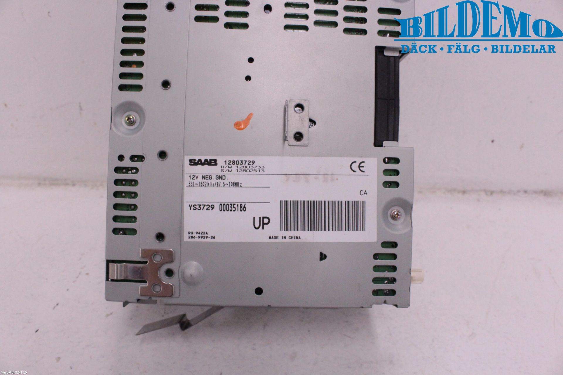 Saab 9-3 VER 2 Cd Radio - Multimediapanel