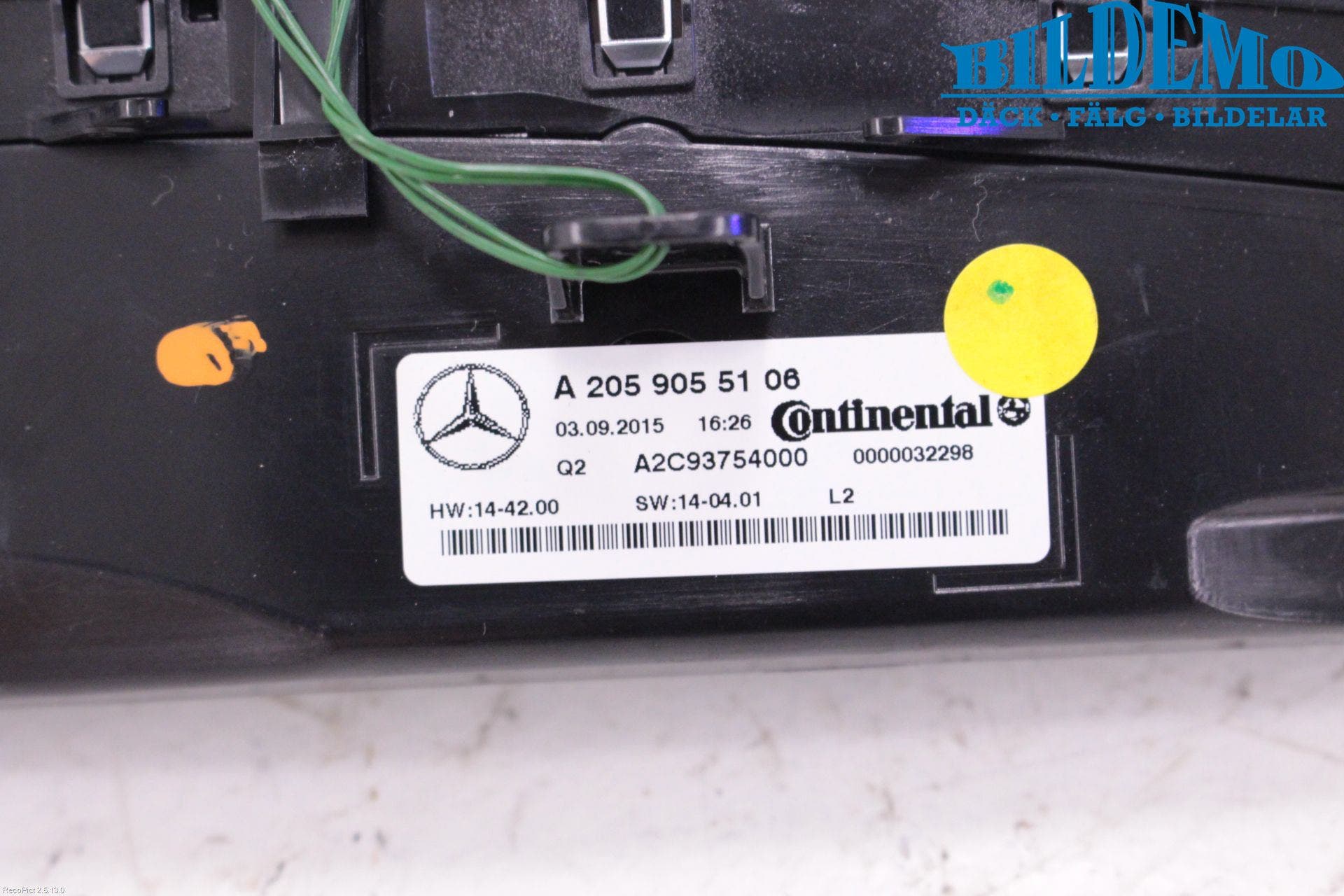 Mercedes-Benz MB C-KLASS (W205) 14-21 Ac Styrenhet Ac Manöveren