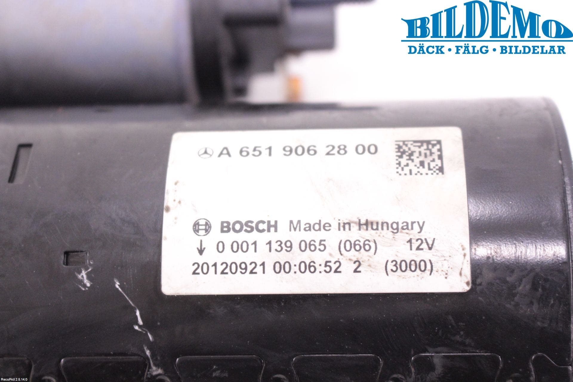 Mercedes-Benz MB C-KLASS (W204) 07-15 Startmotor