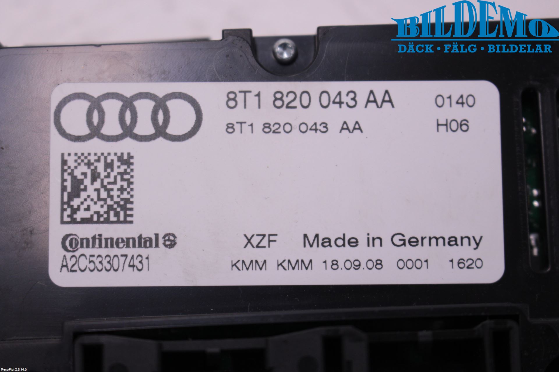 Audi A4/S4 08-11 Ac Styrenhet Ac Manöveren