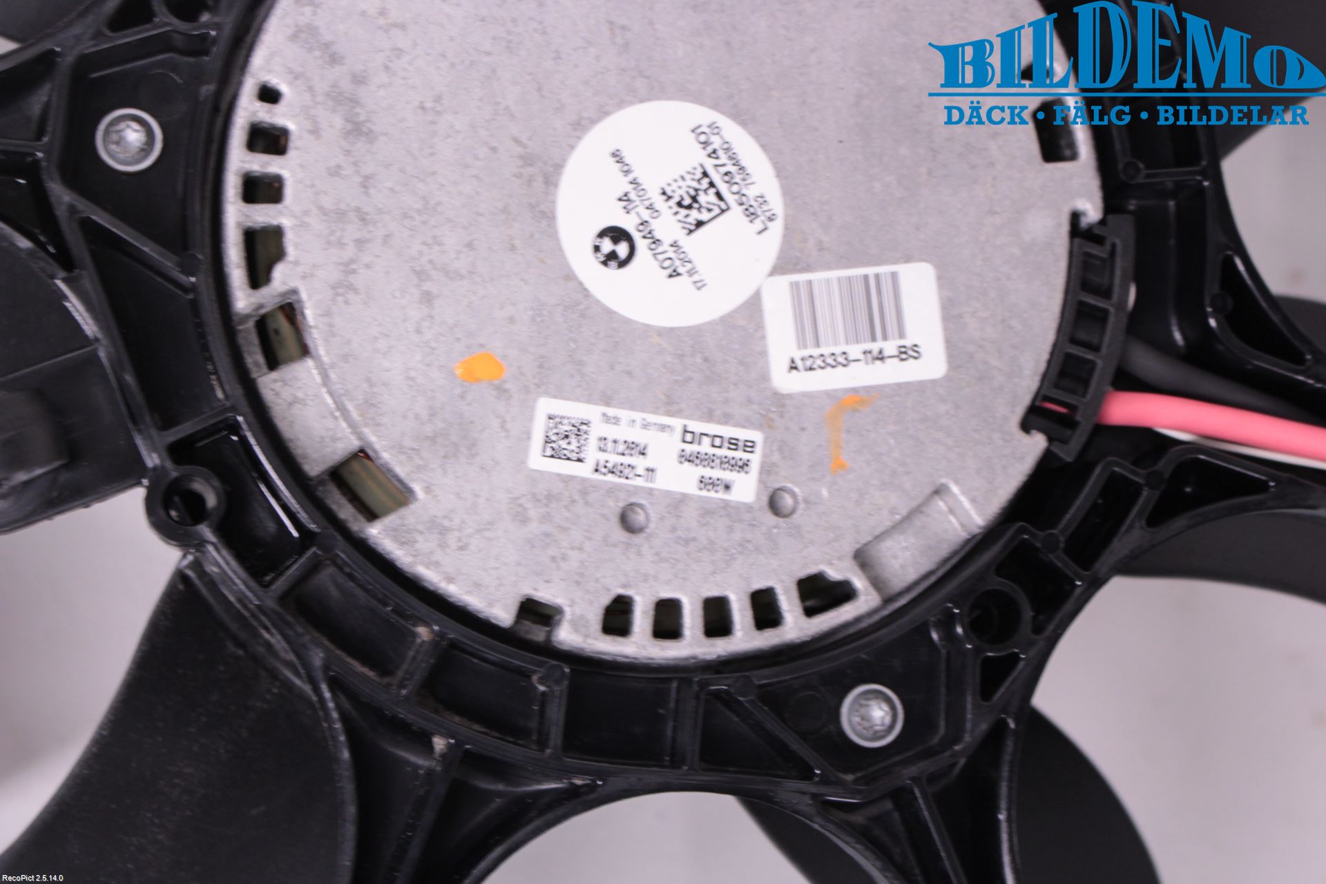 BMW 5 F10/F11/F18 09-17 Kylfläkt El