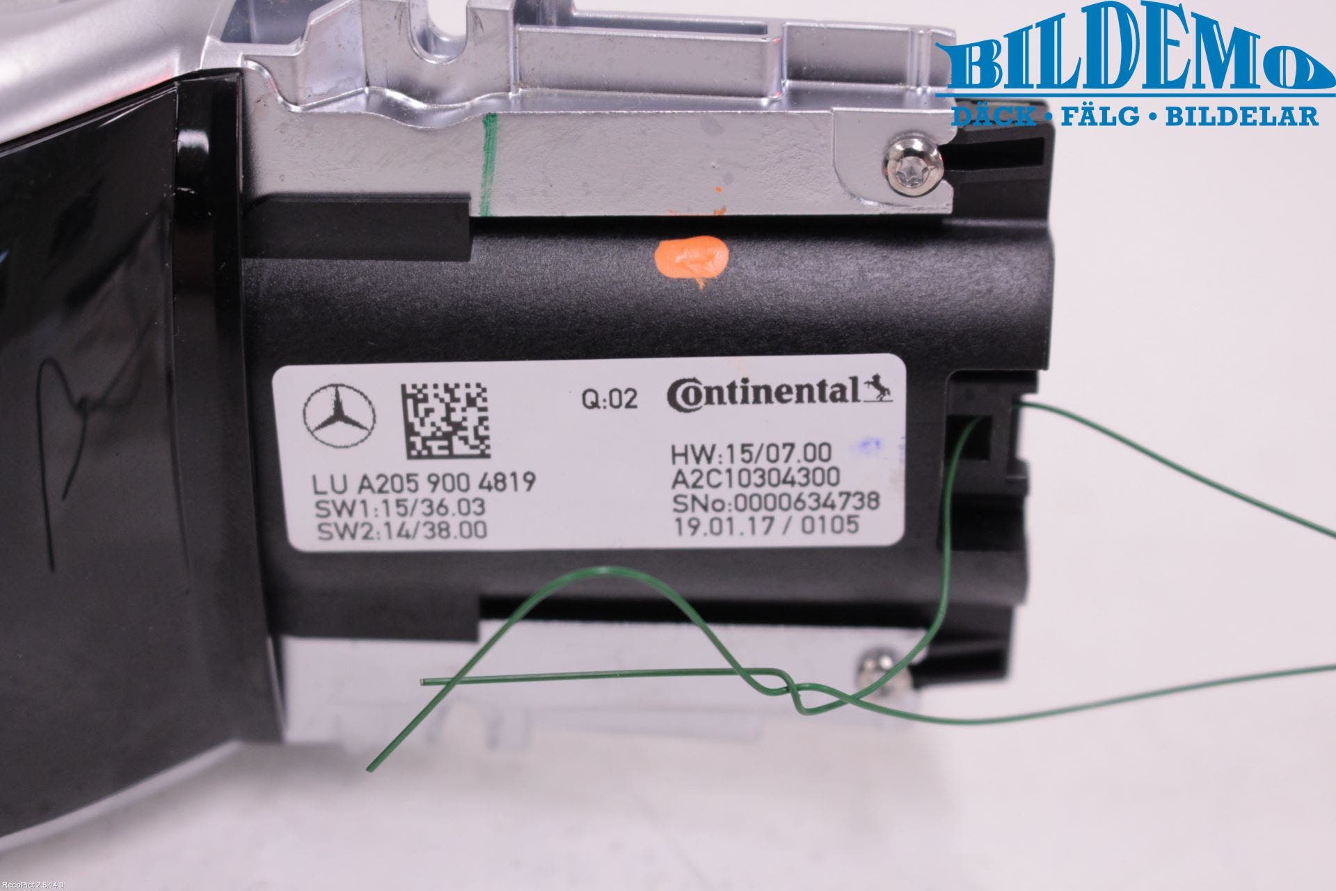 MB GLC-KLASS (X253/C253) 15-22 Strömställare Multifunktion