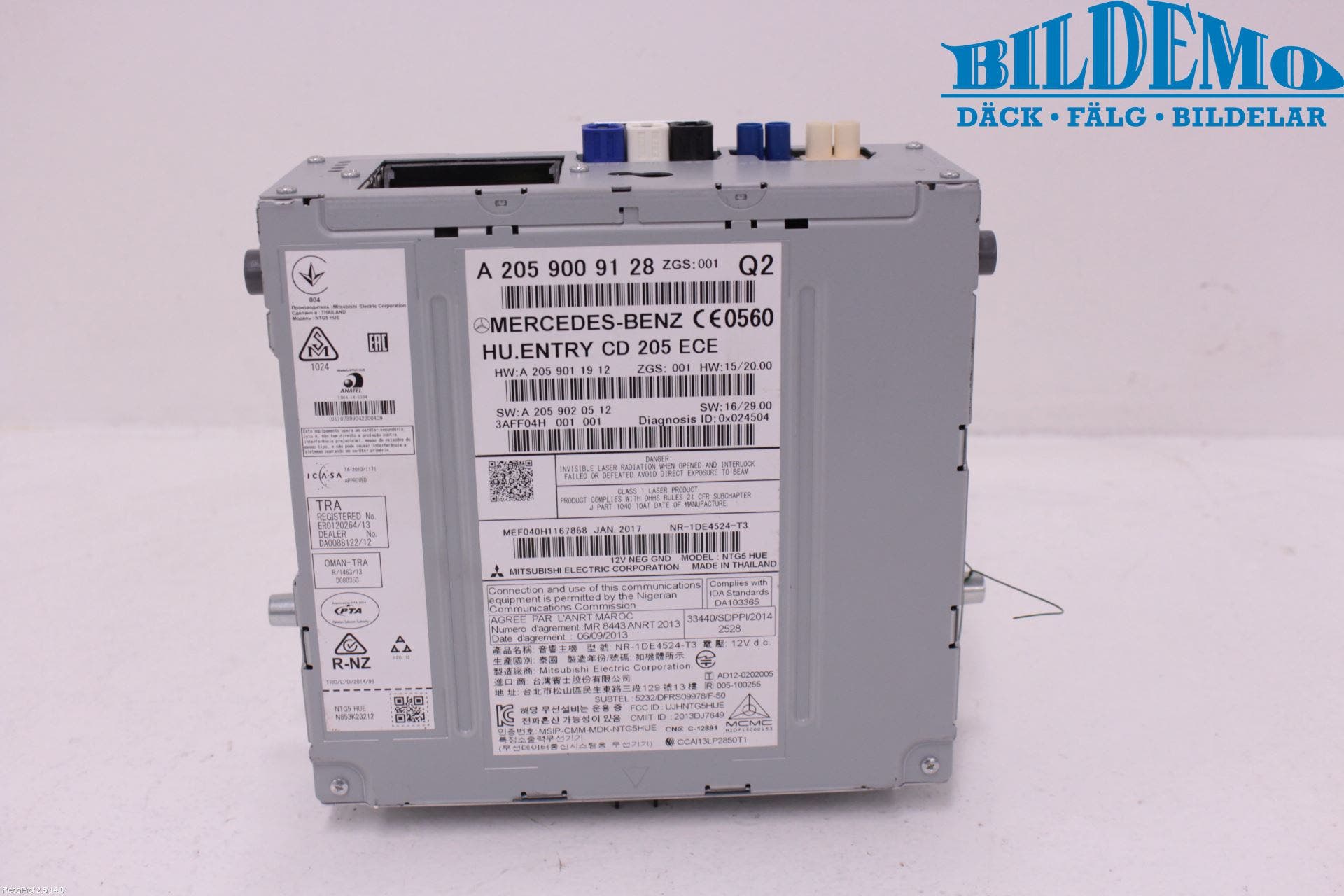 MB GLC-KLASS (X253/C253) 15-22 Radio-Stereo Kassetbandsp