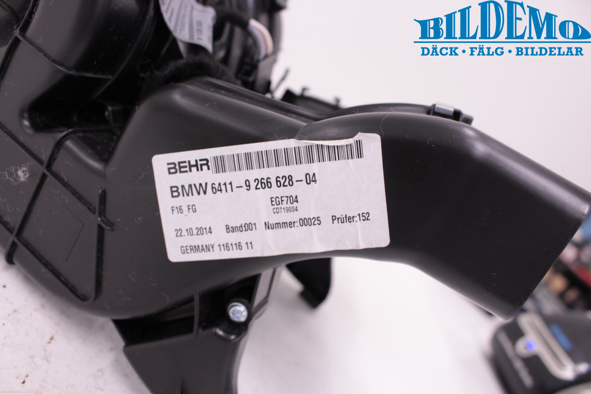 BMW X6 F16 14-19 Värmefläkt