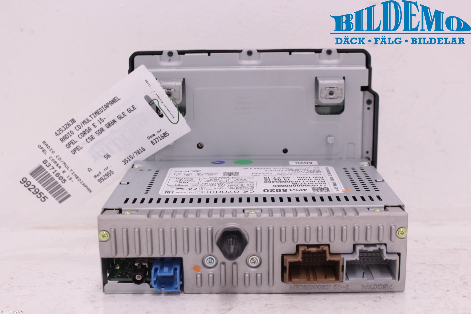 Opel CORSA E 15-19 Cd Radio - Multimediapanel