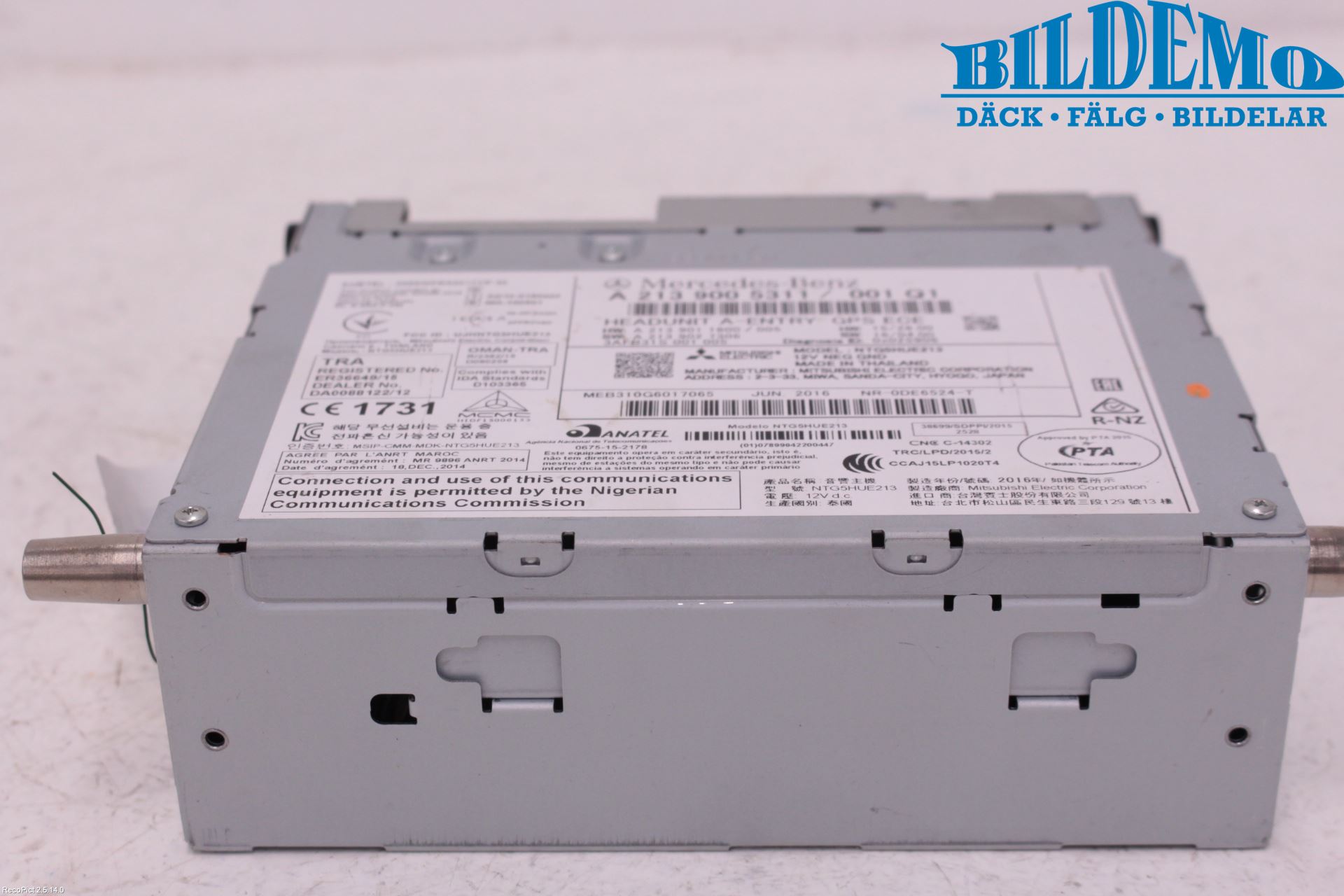 Mercedes-Benz MB E-KLASS (W213) 16-23 Cd Radio - Multimediapanel