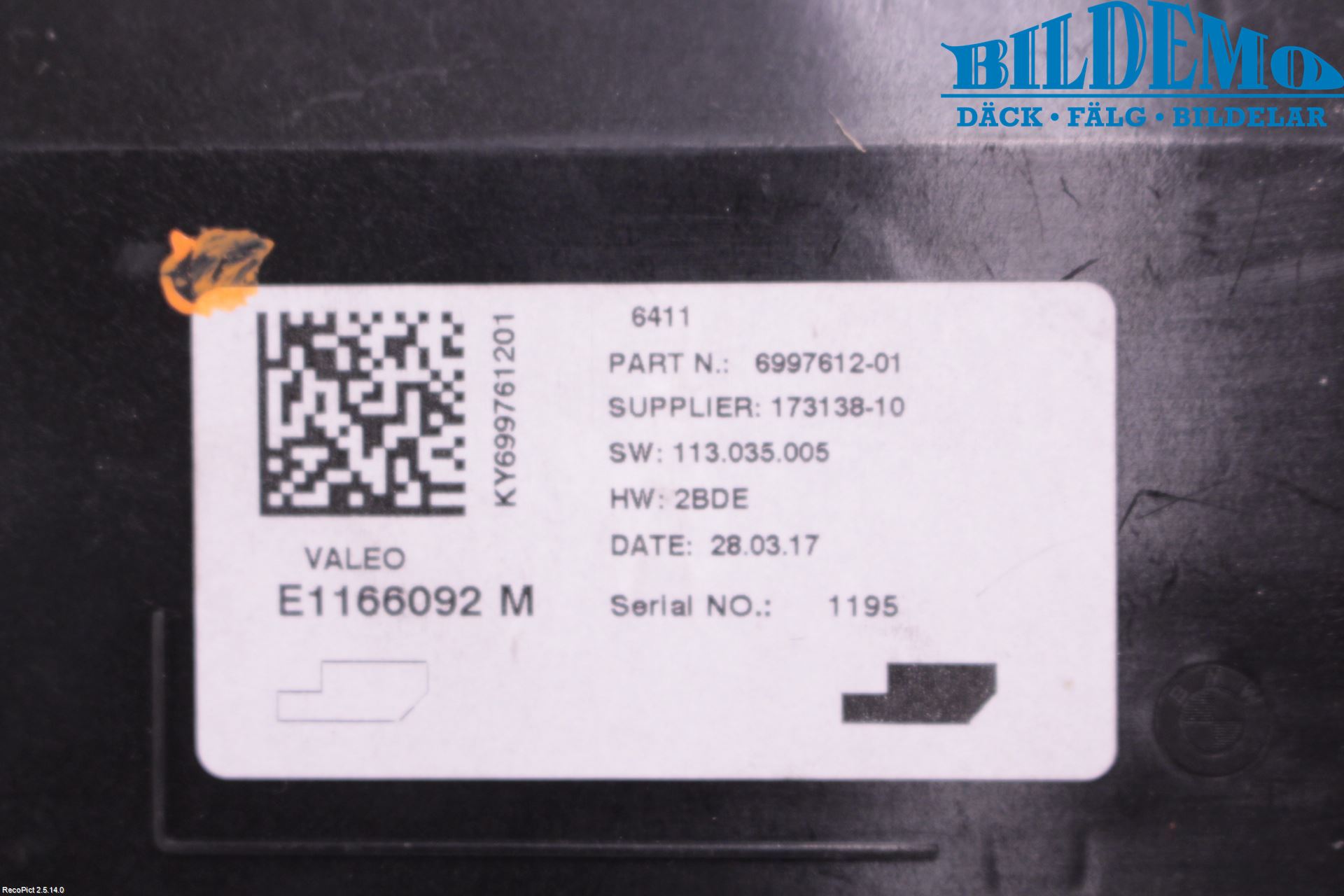 Mini COOPER CLUBMAN F54 16- Ac Styrenhet Ac Manöveren